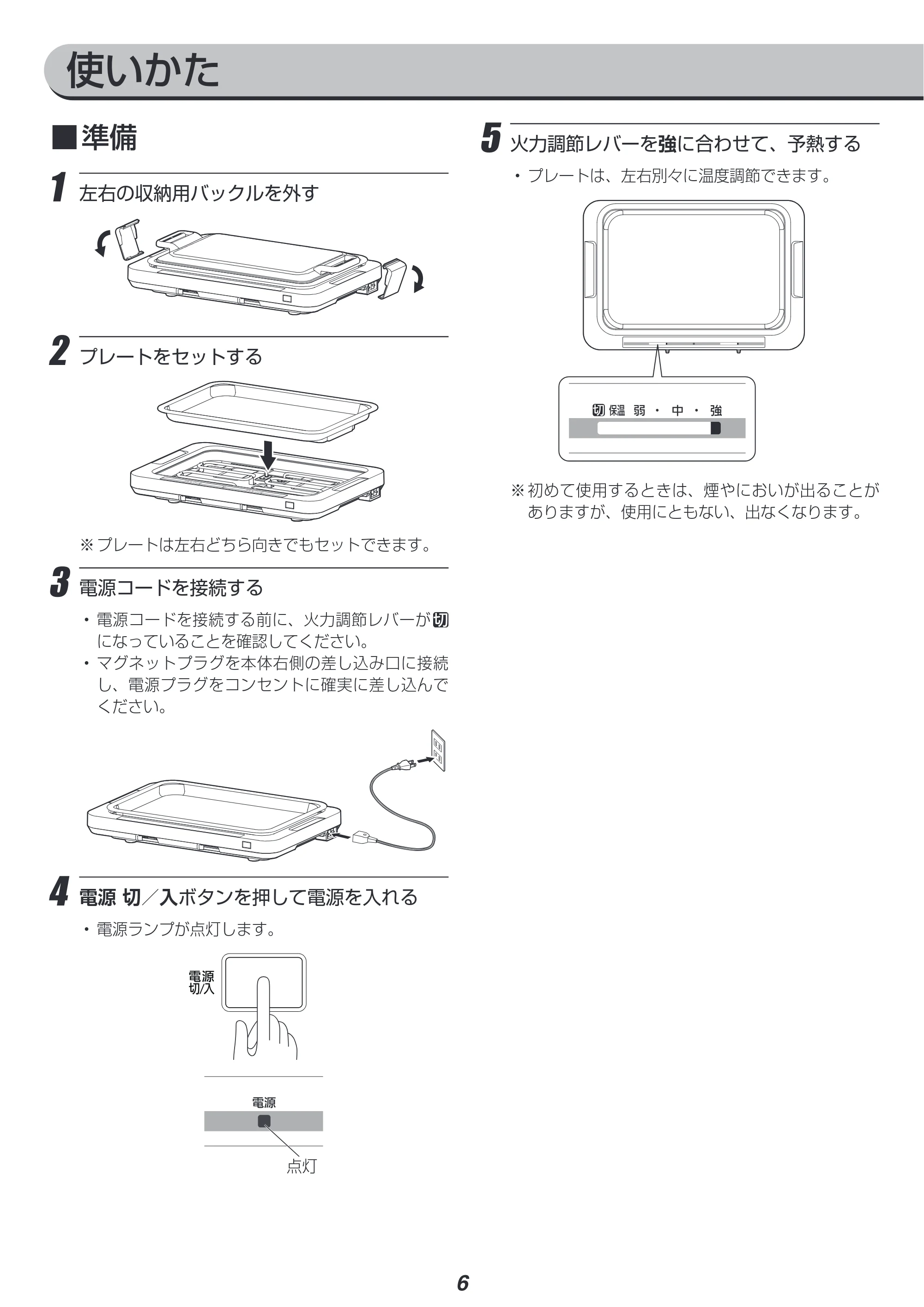 アイリスオーヤマ WHP-021 取扱説明書 — 原本ページ — 6ページ