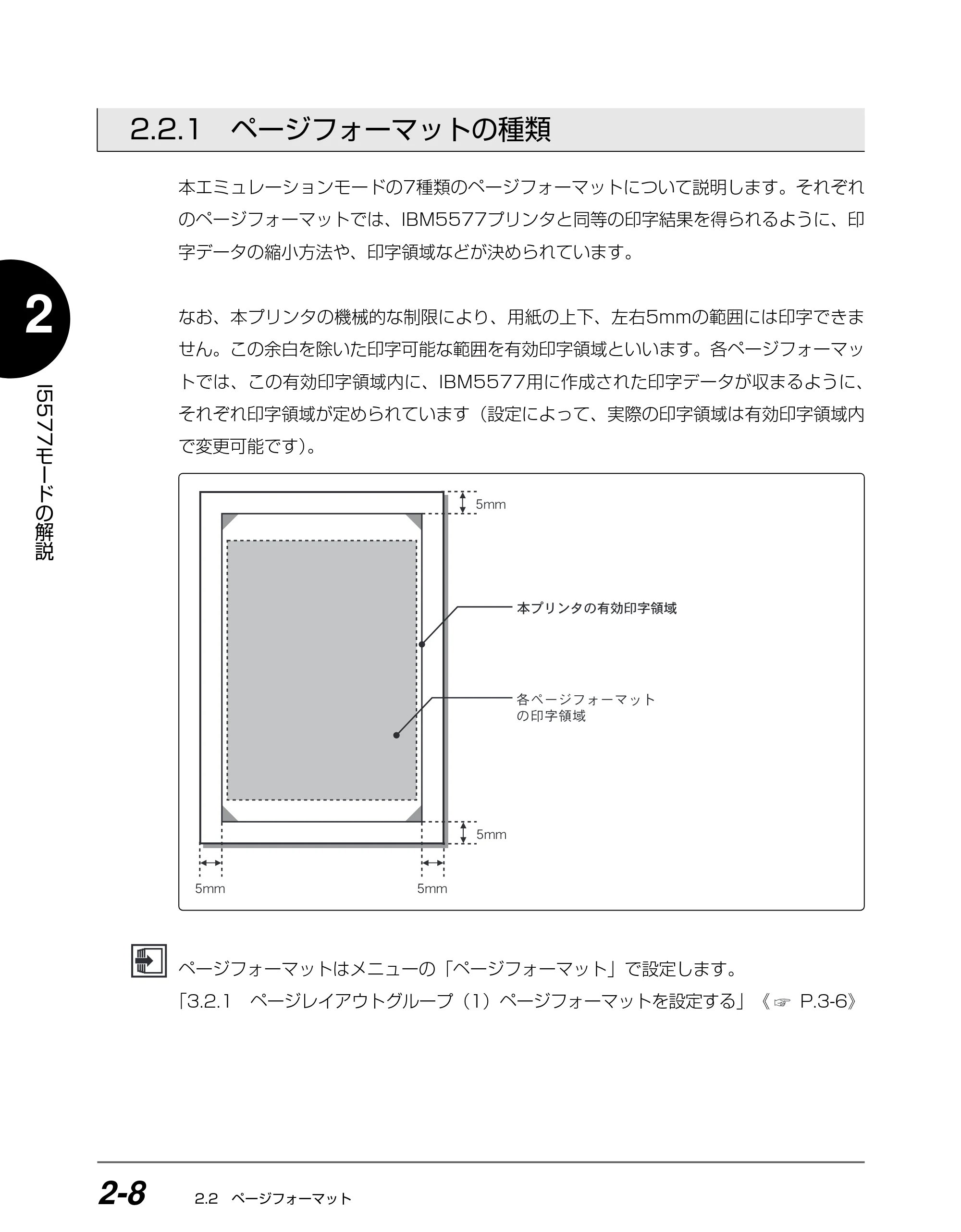 キヤノン BIJ2350/BIJ1350/BIJ1350D I5577ユーザーズガイド （PDF形式／4.55Mバイト） — 2.2.1 ページフォーマットの種類 — 原本ページ — 25ページ
