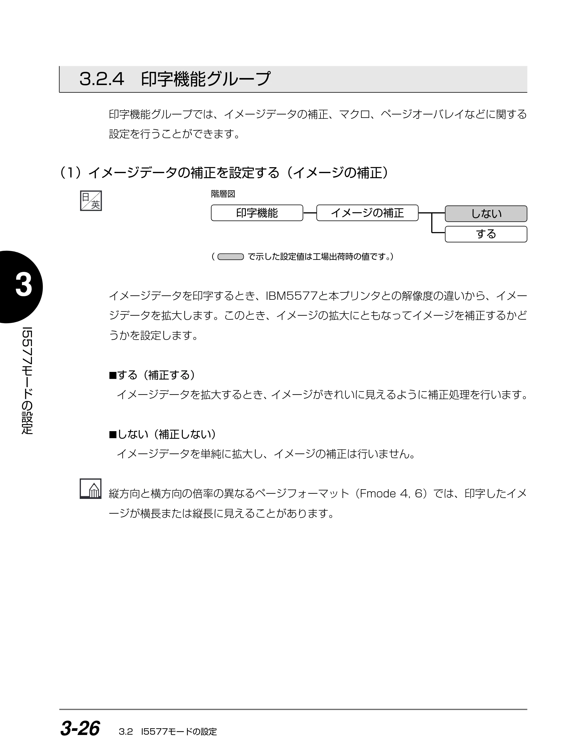 キヤノン BIJ2350/BIJ1350/BIJ1350D I5577ユーザーズガイド （PDF形式／4.55Mバイト） — 3.2.4 印字機能グループ — 原本ページ — 107ページ