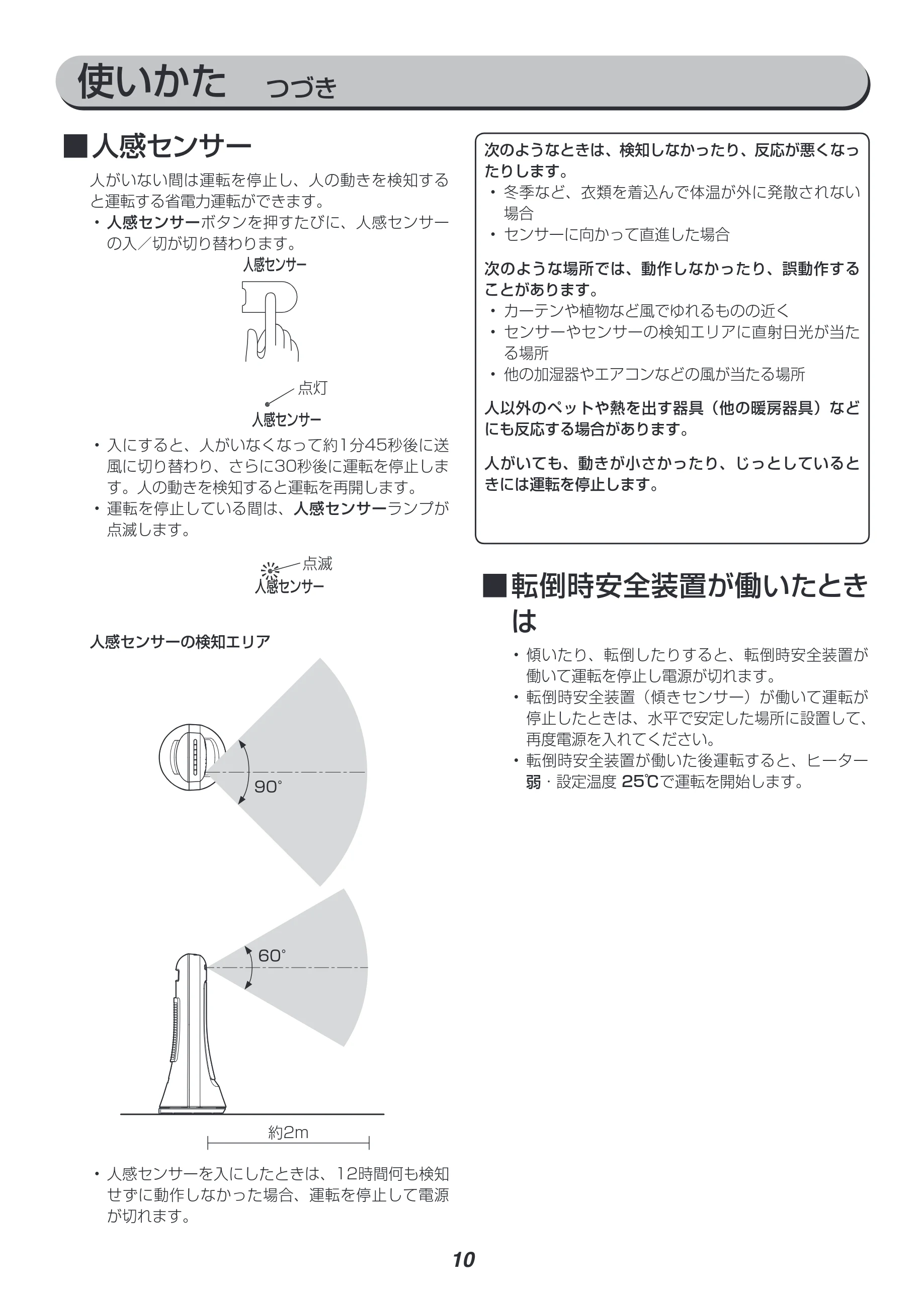 アイリスオーヤマ JCH-12ST 取扱説明書 — 使いかた つづき — 図版 10-1 — 10ページ
