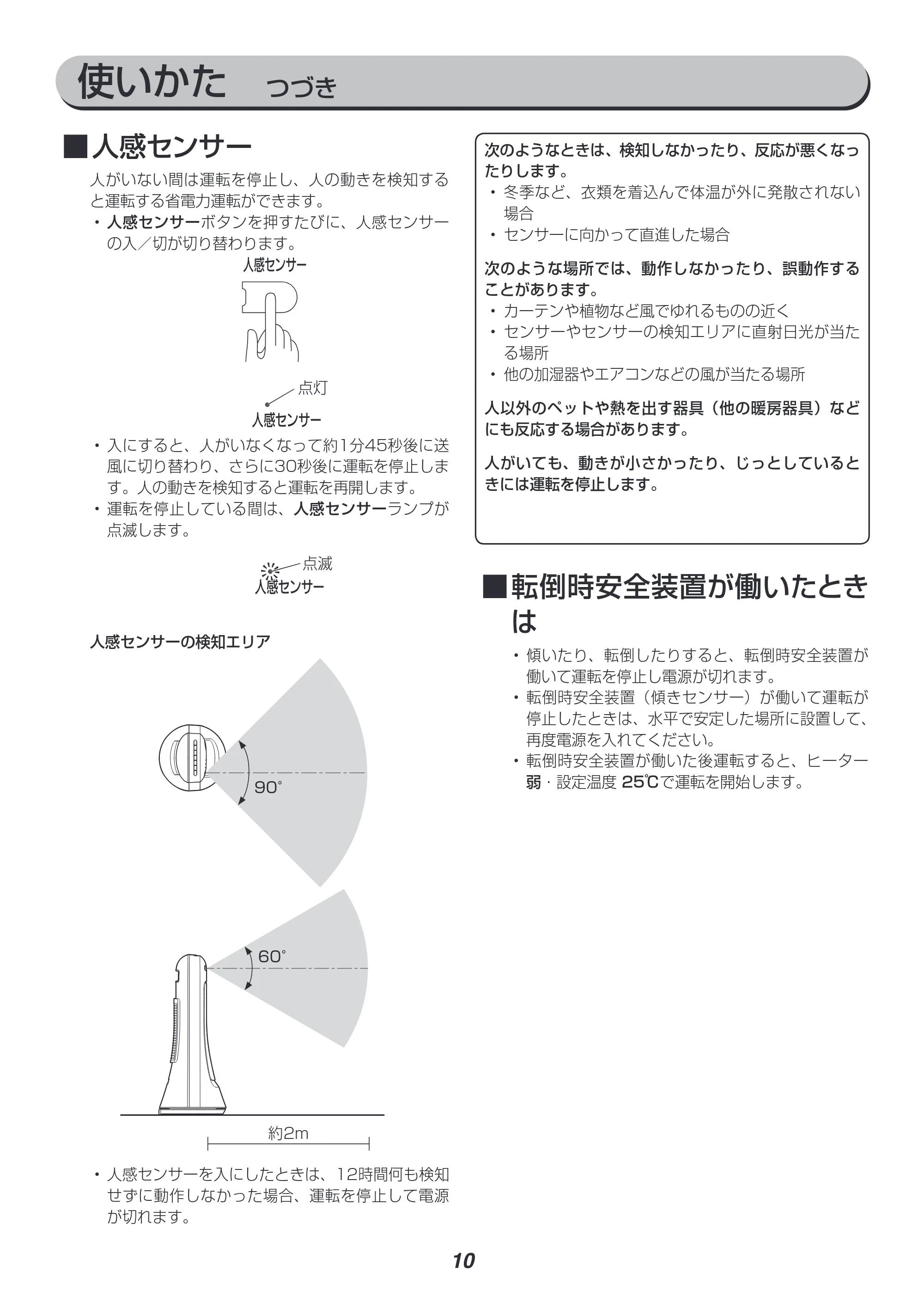 アイリスオーヤマ JCH-12ST 取扱説明書 — 使いかた つづき — 原本ページ — 10ページ