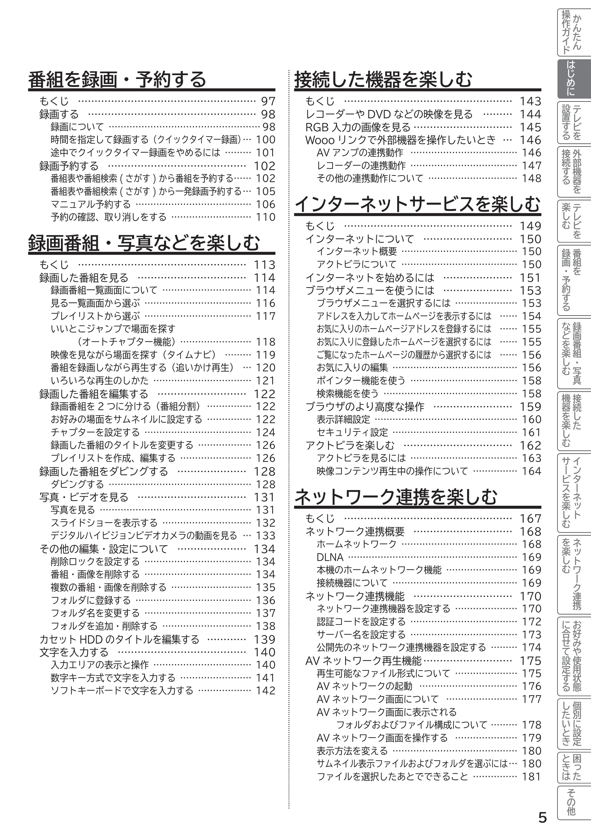 日立 L55-G2 / L47-G2 取扱説明書 — 原本ページ — 5ページ
