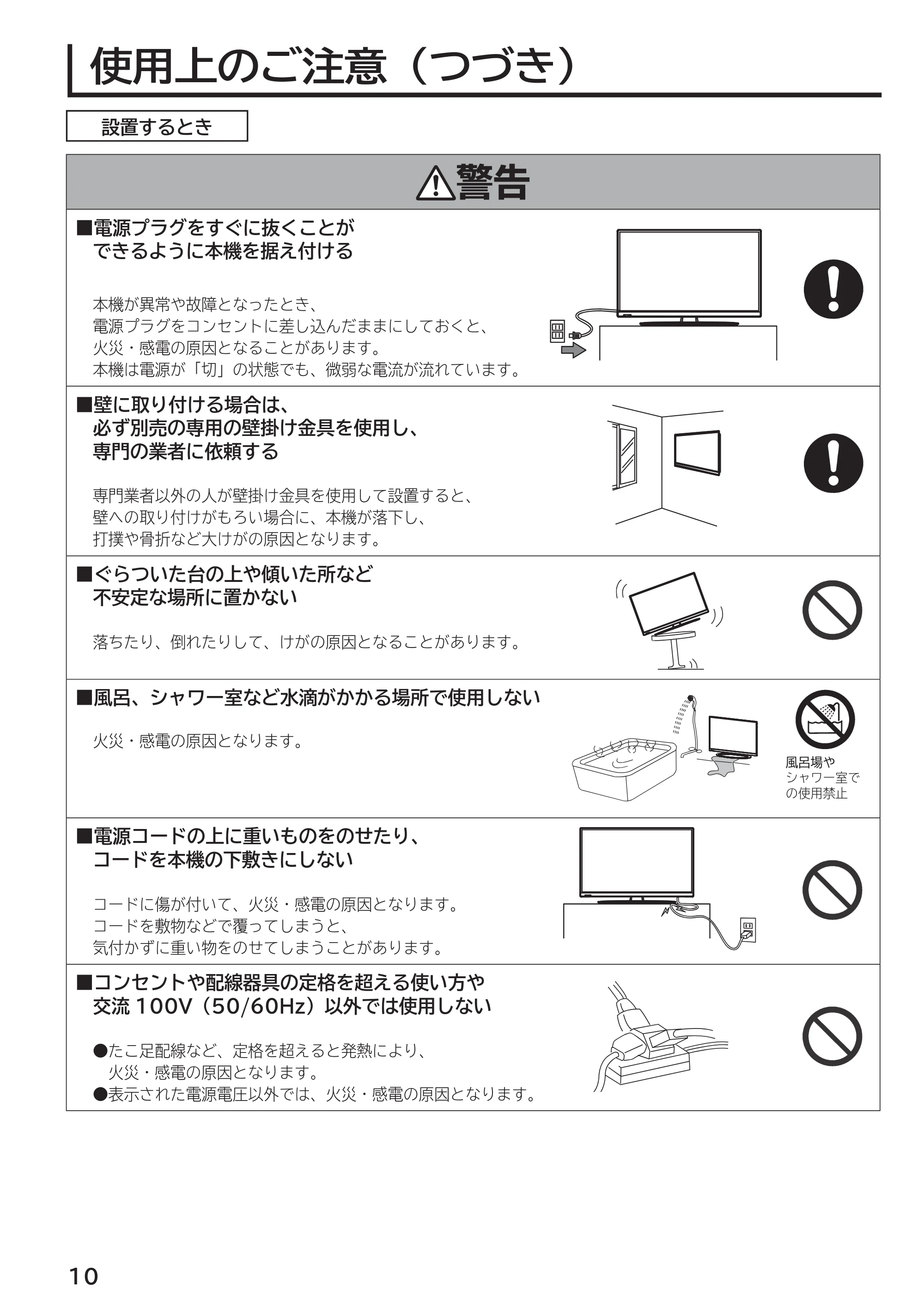 日立 L55-G2 / L47-G2 取扱説明書 — 原本ページ — 10ページ
