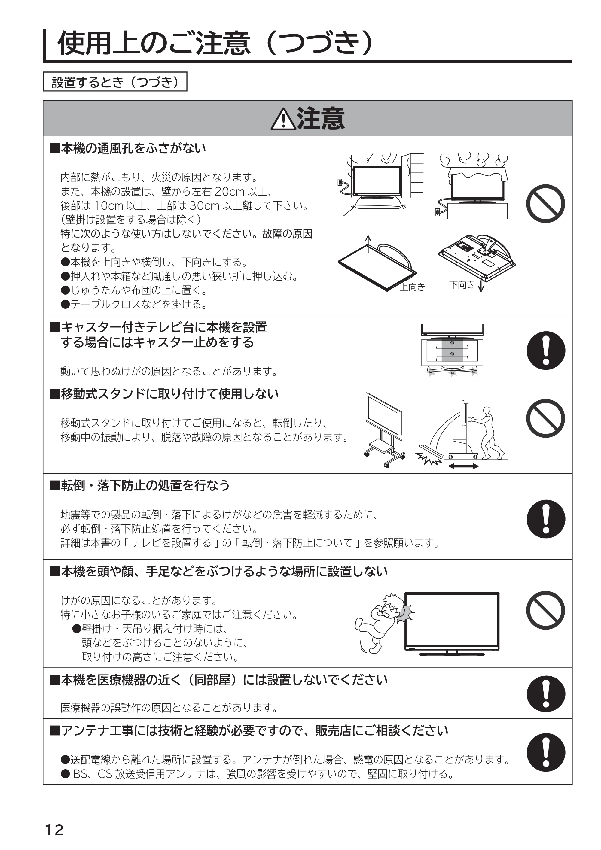 日立 L55-G2 / L47-G2 取扱説明書 — 原本ページ — 12ページ