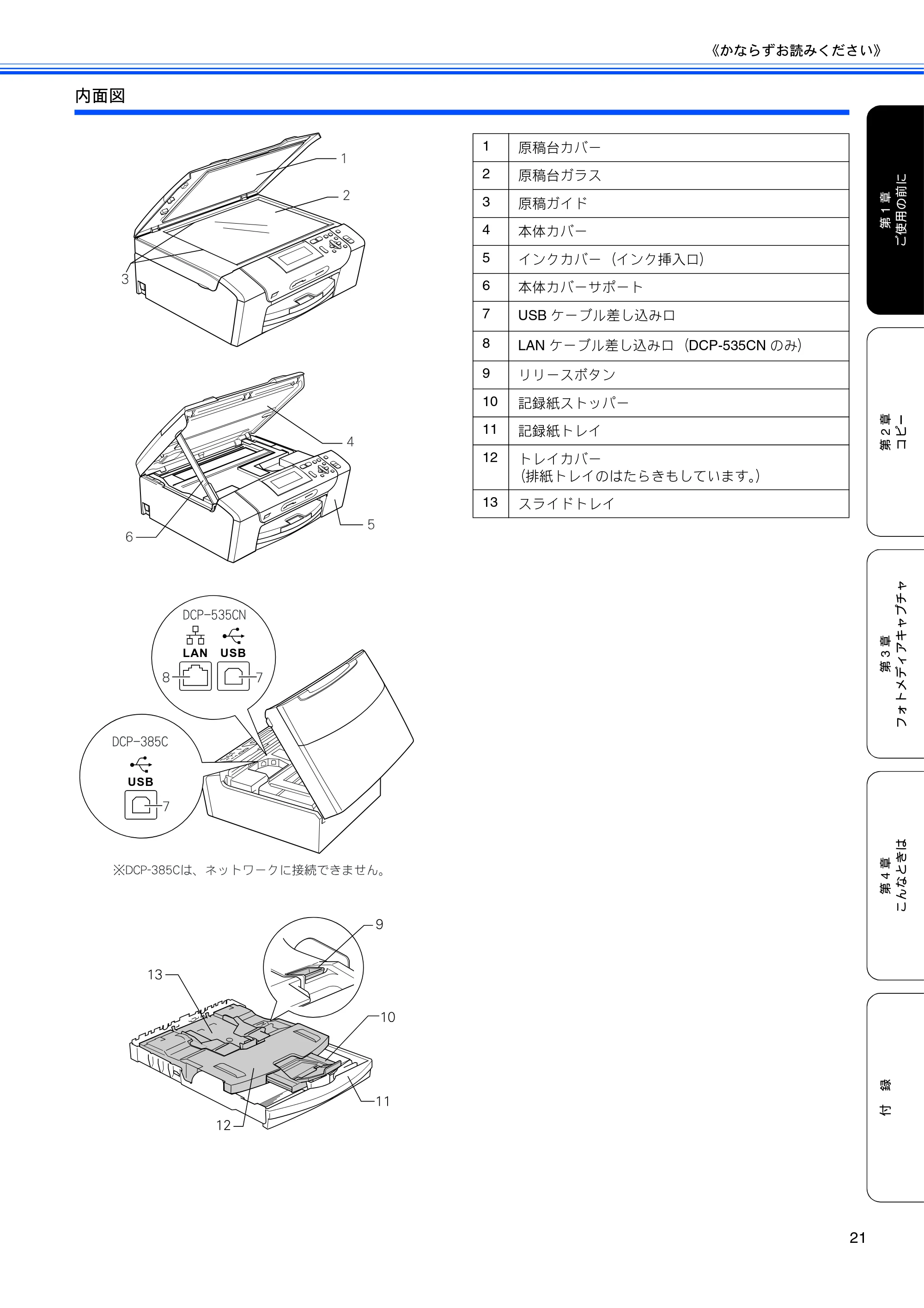 ブラザー DCP-385C / DCP-535CN 取扱説明書（本体） — 原本ページ — 23ページ