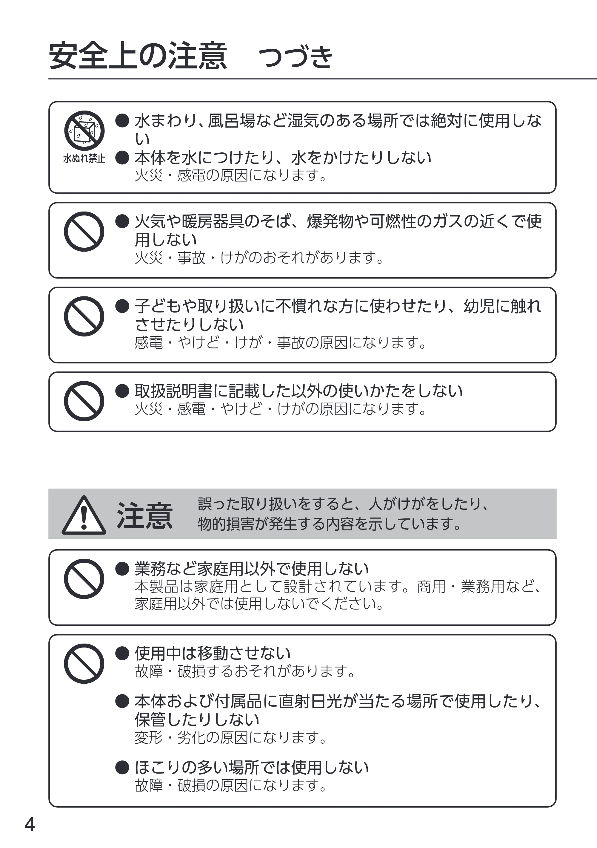 アイリスオーヤマ VPF-M60 取扱説明書 — 原本ページ — 4ページ
