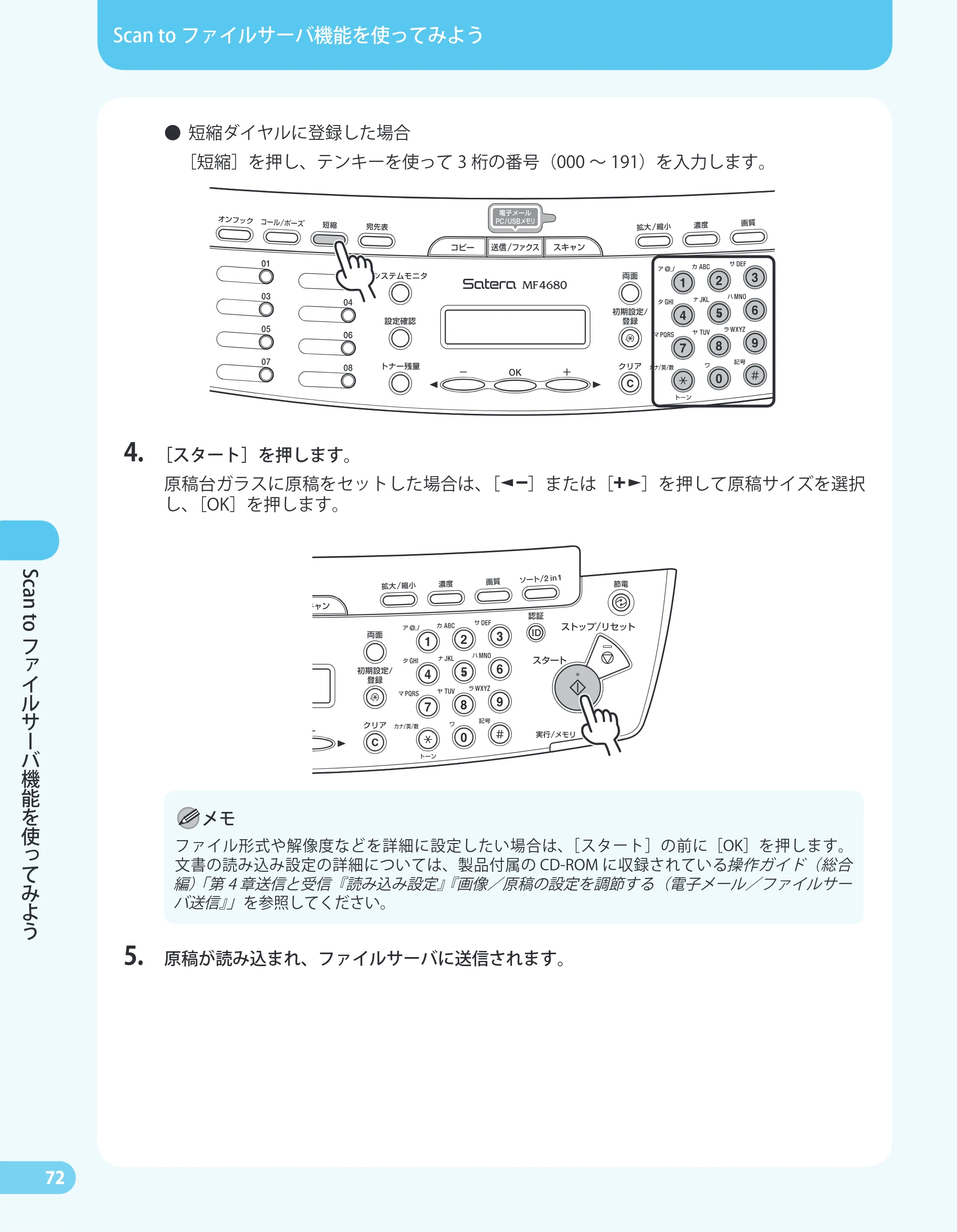 キヤノン MF4680 かんたん送信ガイド (PDF形式/24.35Mバイト) — 原本ページ — 74ページ