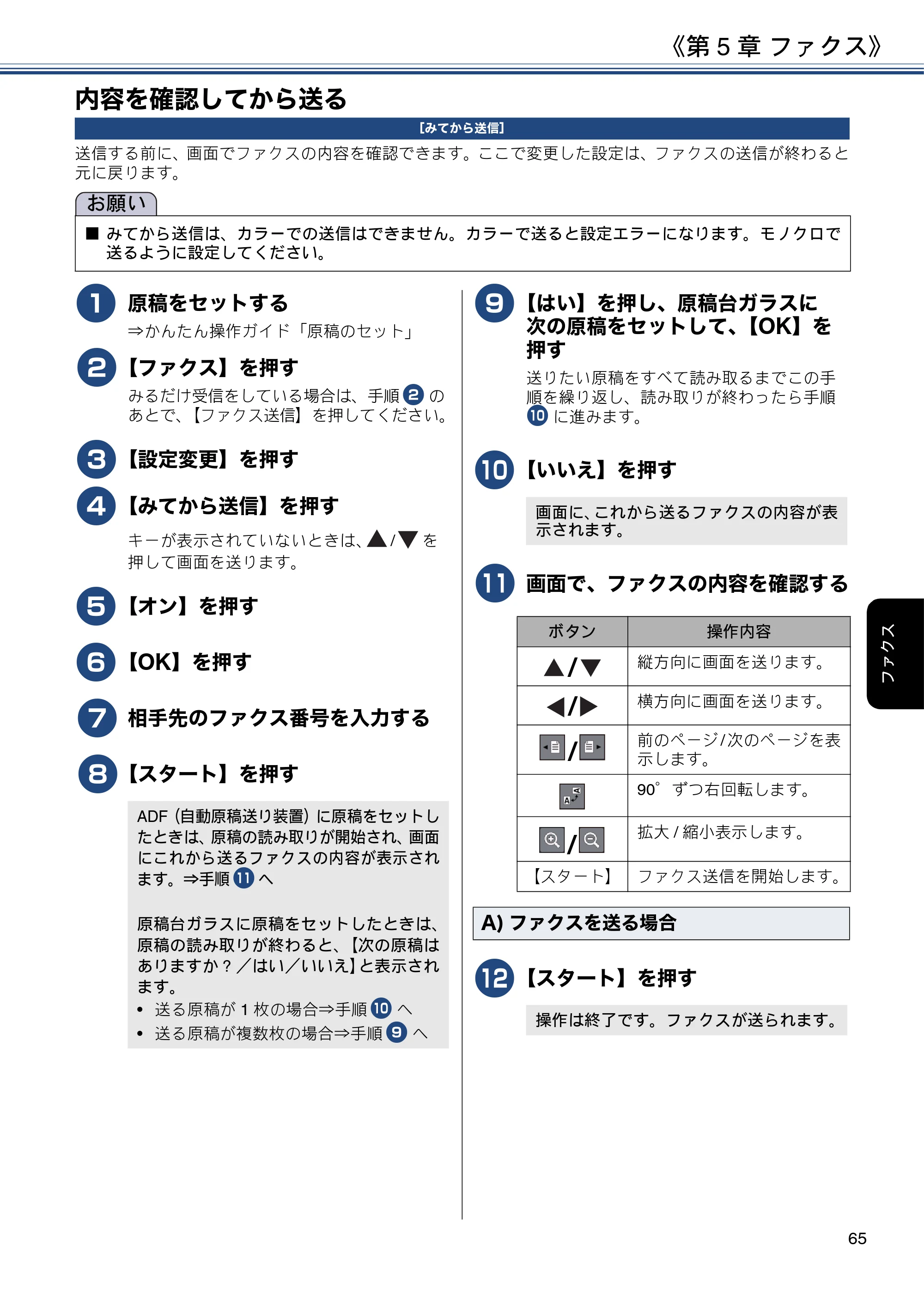 ブラザー DCP-J582N / DCP-J981N / DCP-J982N-B/W ユーザーズガイド ~応用編~ — 内容を確認してから送る — 原本ページ — 65ページ
