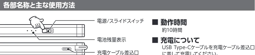 エレコム P-TPACAPEN01BU / P-TPACAPEN01YL 取扱説明書 — 使用上のご注意 — 図版 1-1 — 1ページ