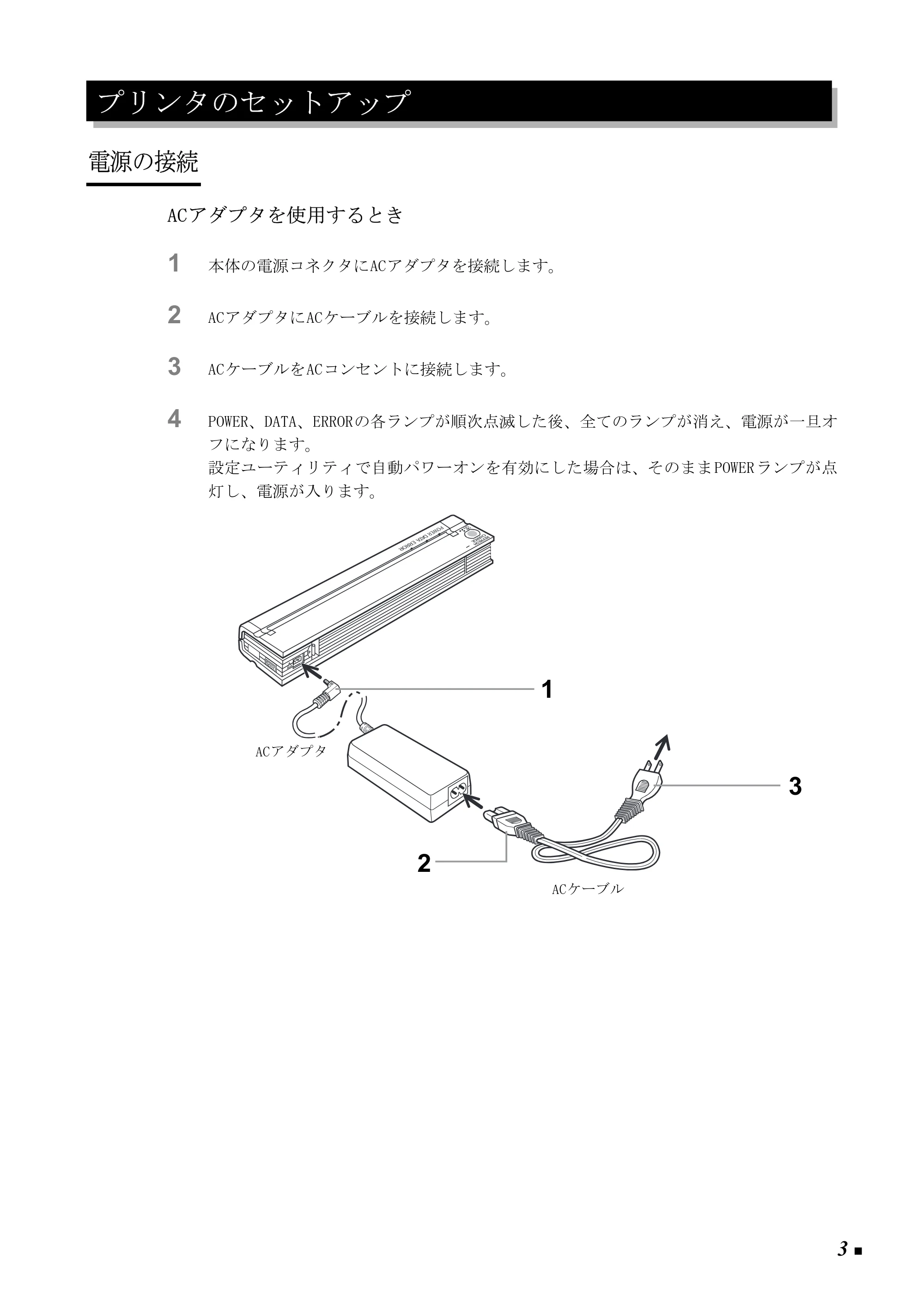ブラザー PJ-520 / PJ-560 取扱説明書 (ユーザーズガイド) — プリンタのセットアップ — 原本ページ — 12ページ