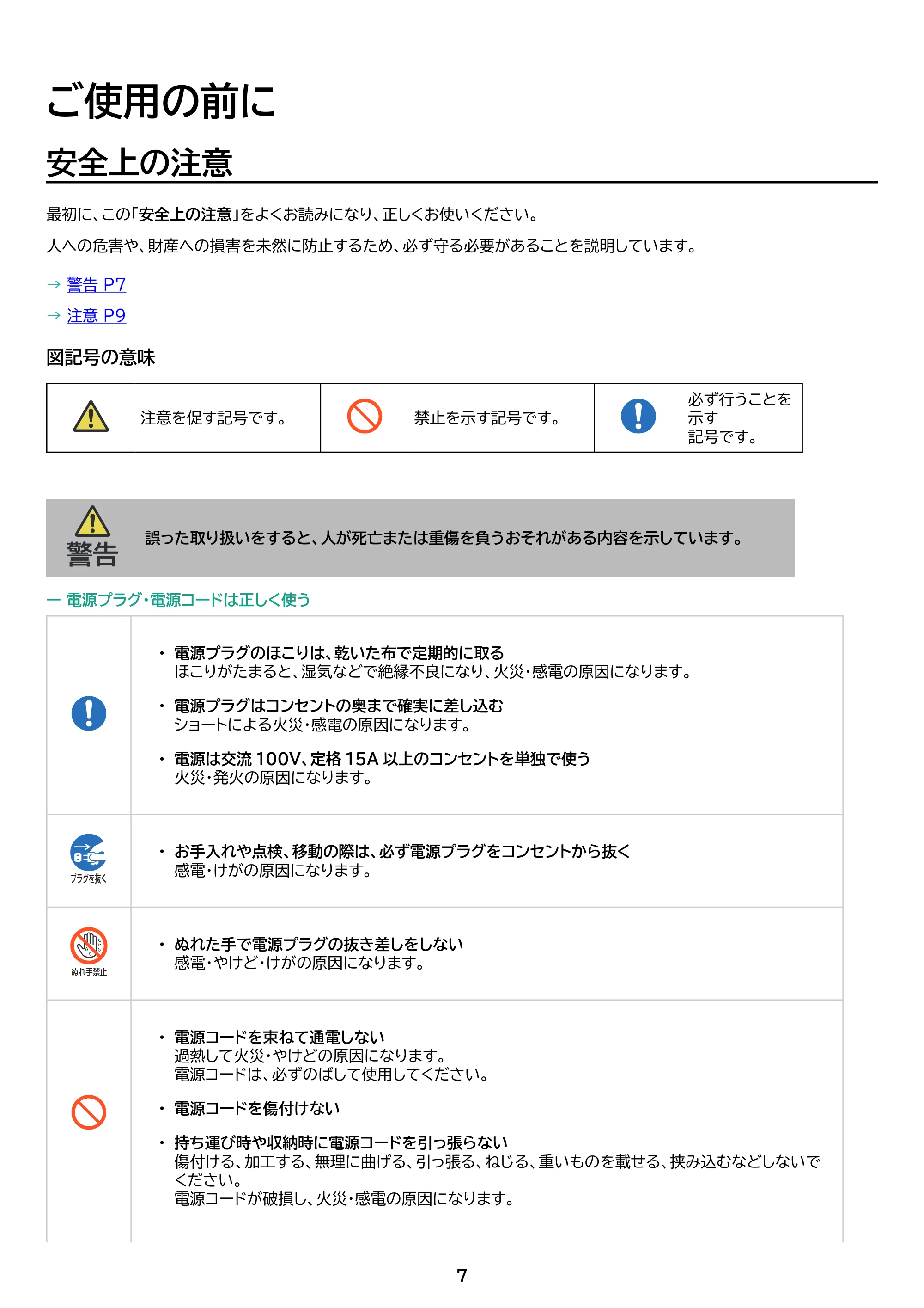 アイリスオーヤマ KHSL-A343 取扱説明書 — 原本ページ — 7ページ