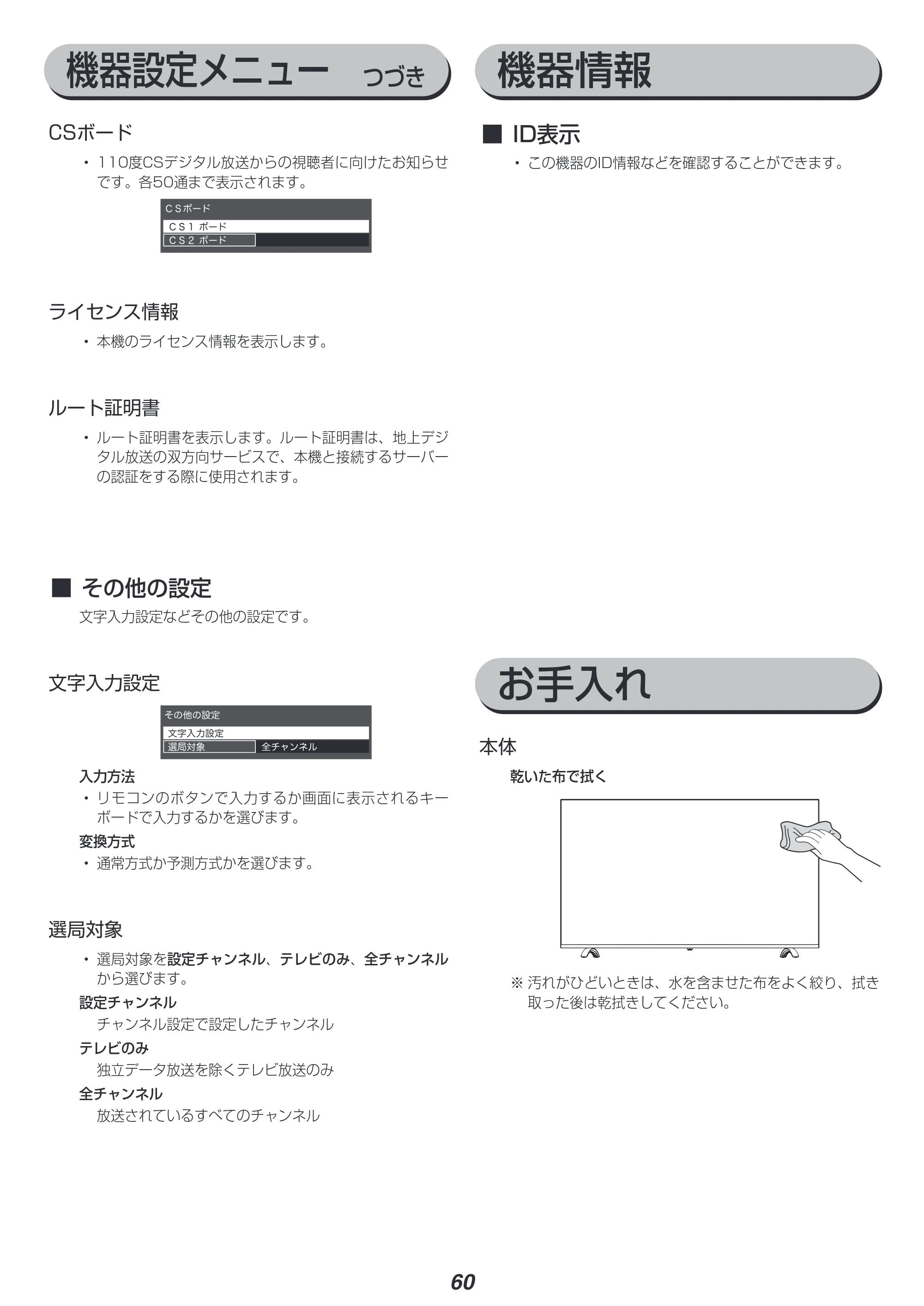 アイリスオーヤマ LT-55B628VC 取扱説明書 — 原本ページ — 60ページ