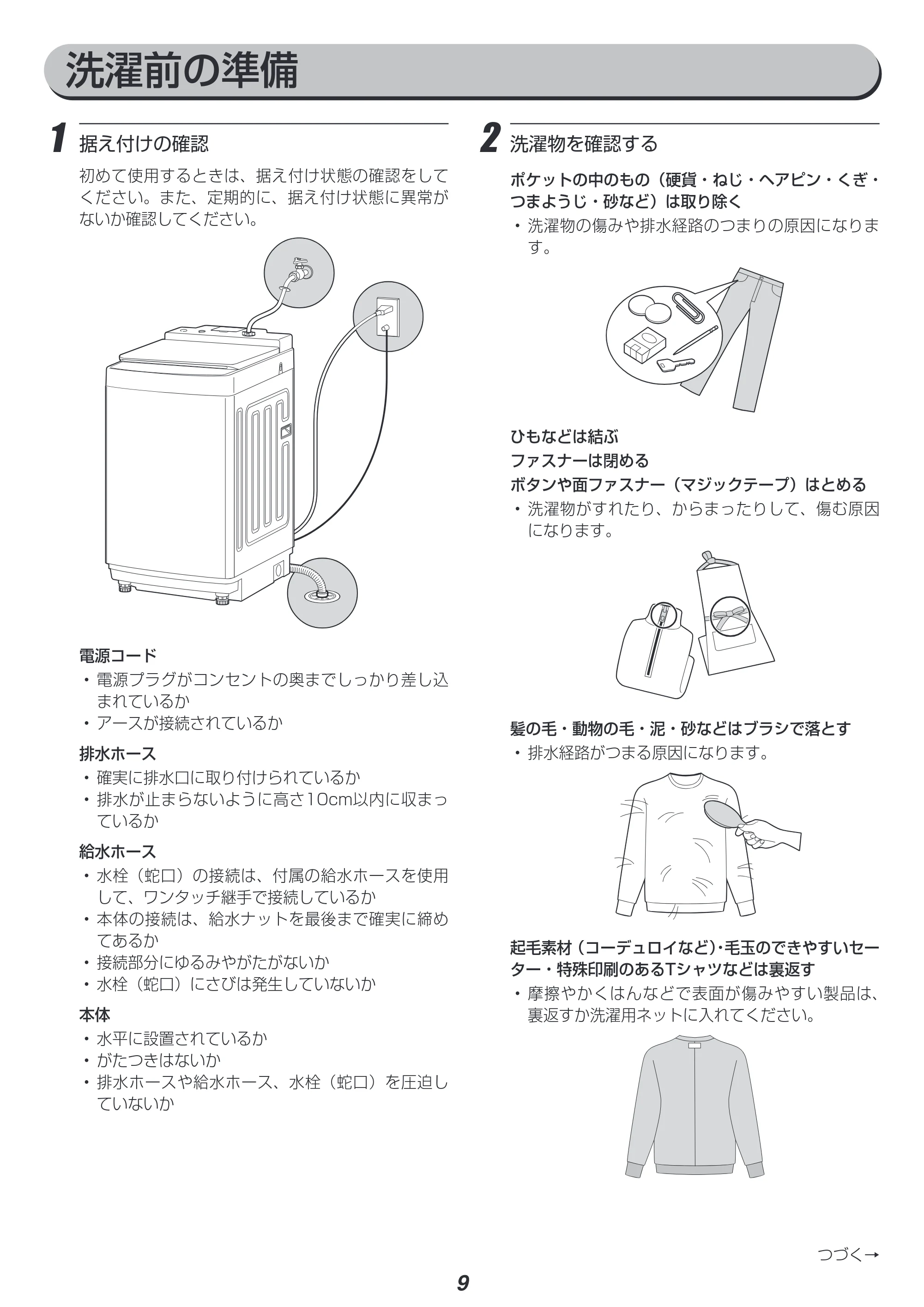 アイリスオーヤマ KAW-100A 取扱説明書 — 原本ページ — 9ページ