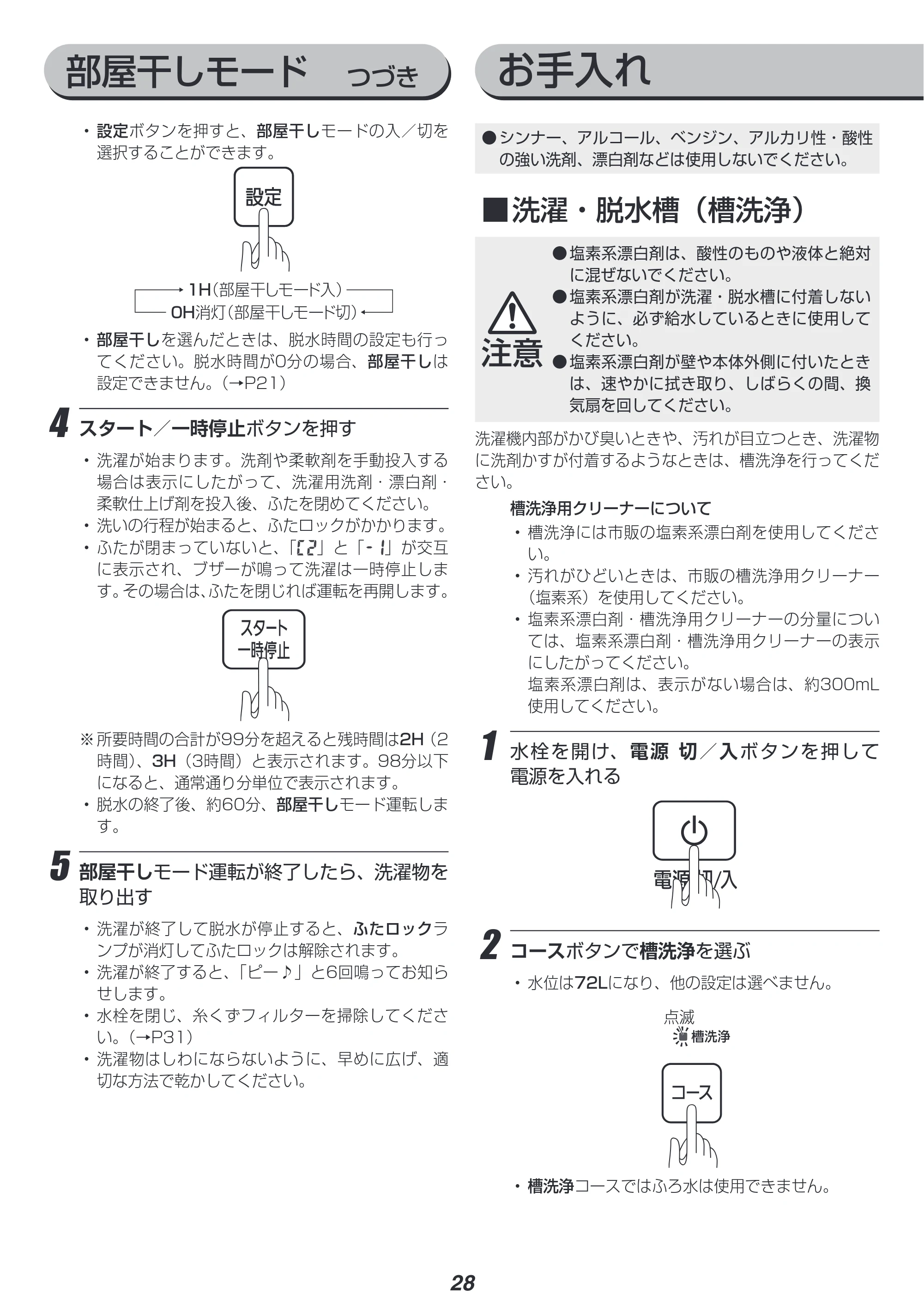 アイリスオーヤマ KAW-100A 取扱説明書 — 原本ページ — 28ページ