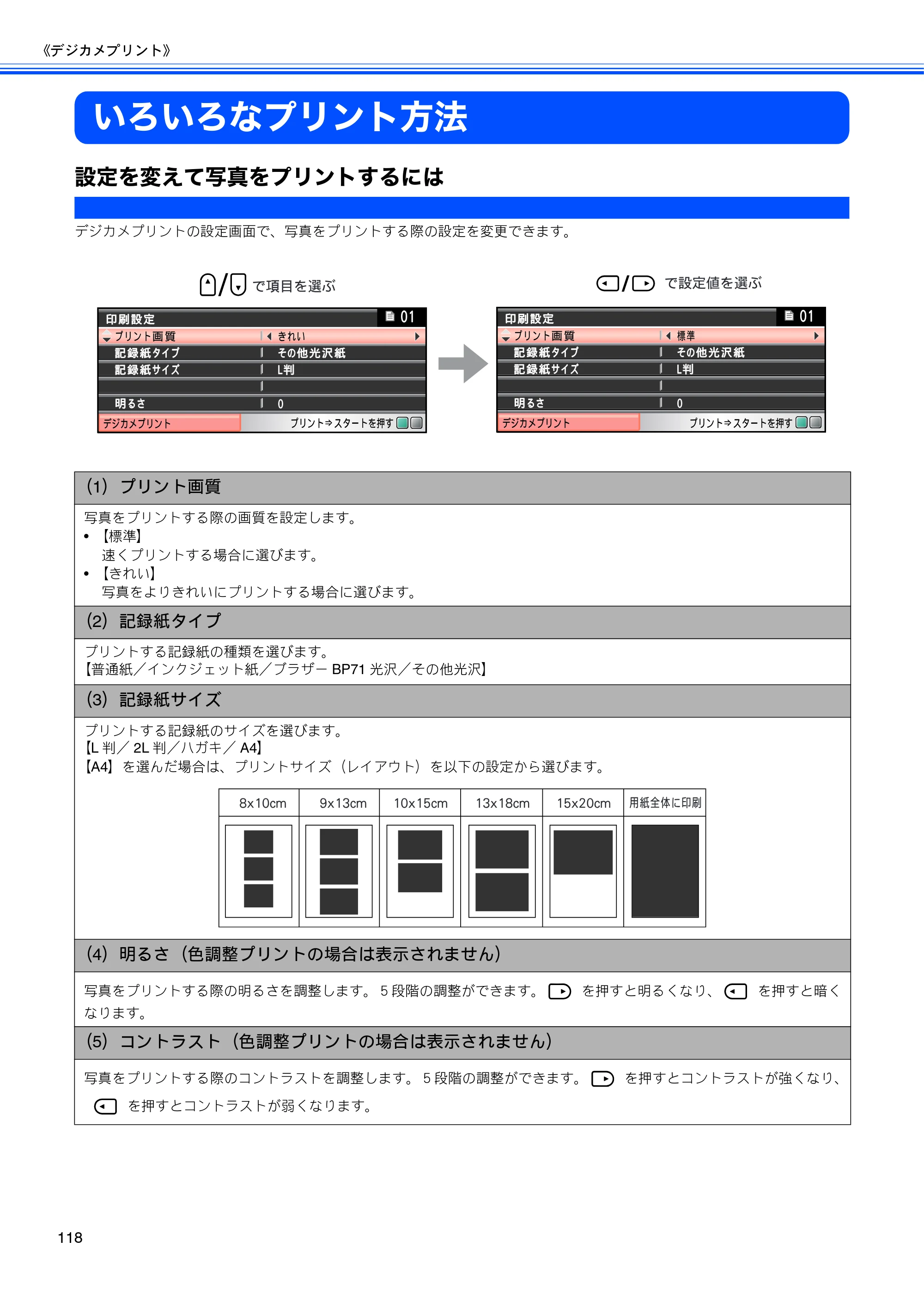 ブラザー MFC-490CN 取扱説明書（本体） — いろいろなプリント方法 — 原本ページ — 120ページ