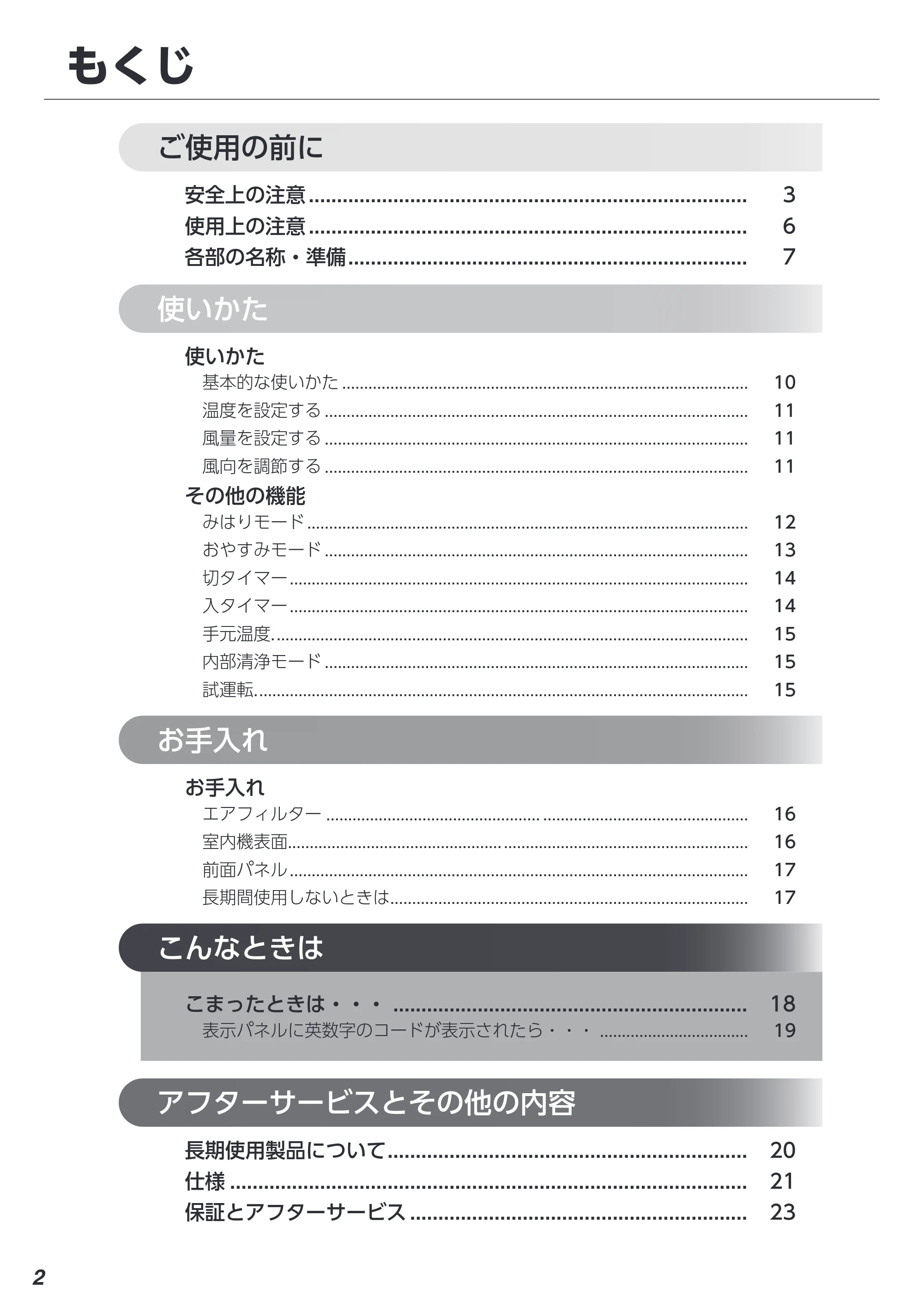 アイリスオーヤマ IAF-4006GV 取扱説明書 — 原本ページ — 2ページ