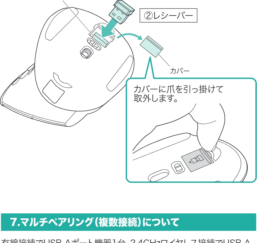 サンワサプライ 400-MAWBS237BK 取扱説明書 — 1 有線 (USB A) — 図版 11-1 — 11ページ