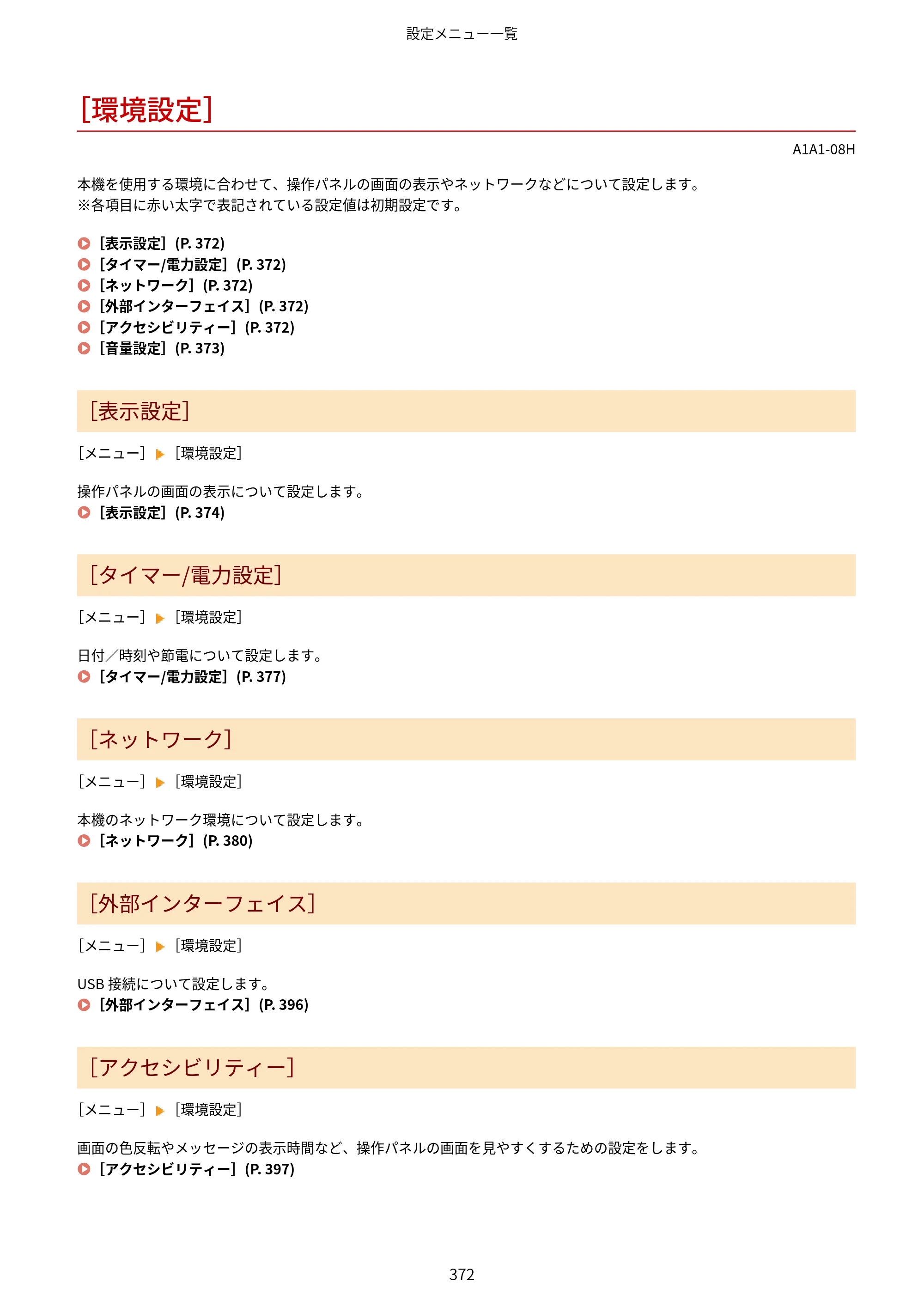キヤノン MF289dw・MF288dw・MF286dn ユーザーズガイド 2026年6月25日更新（PDF：4.34MB） — ［環境設定］ — 原本ページ — 381ページ