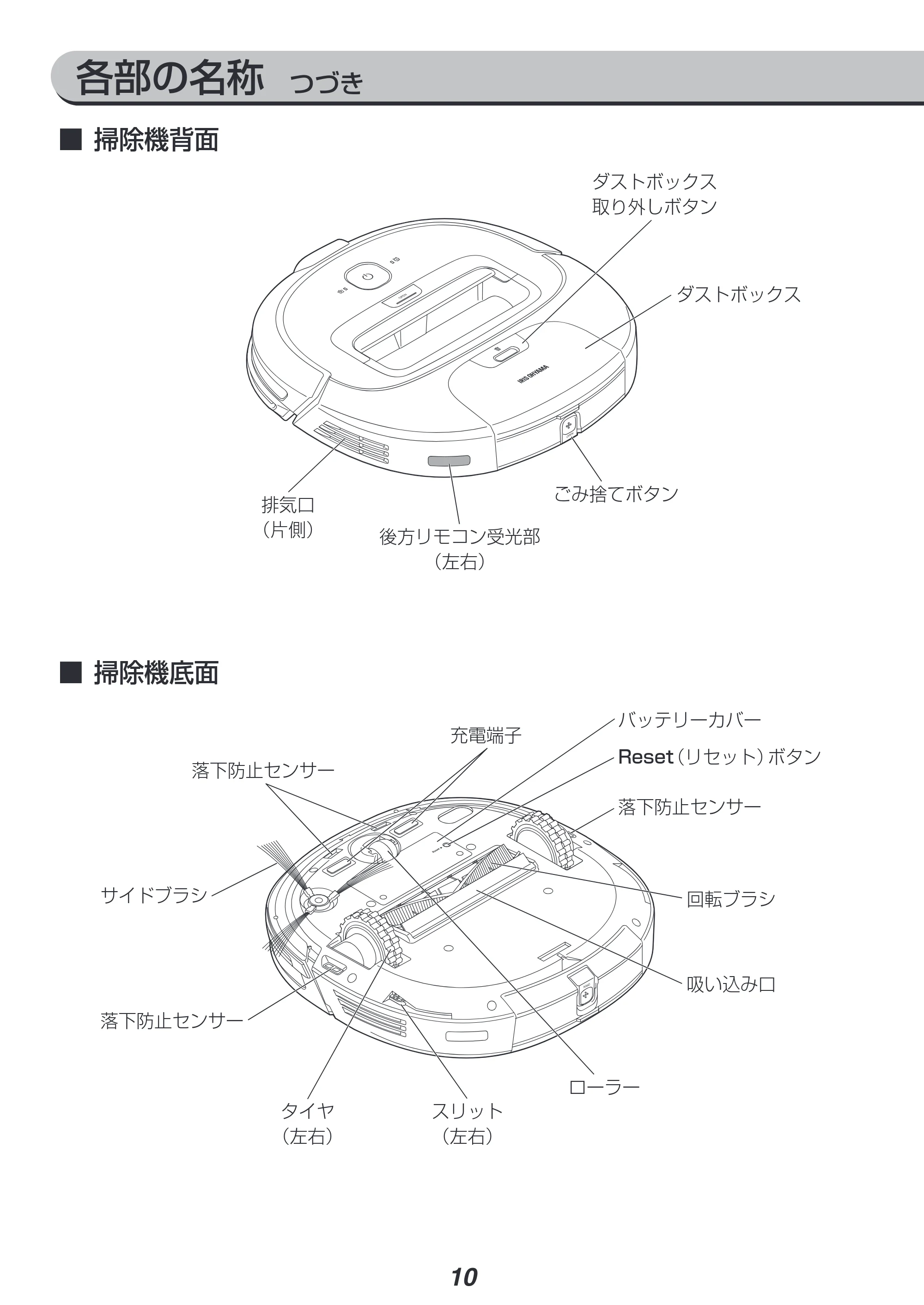 アイリスオーヤマ IC-R01 取扱説明書 — 原本ページ — 10ページ