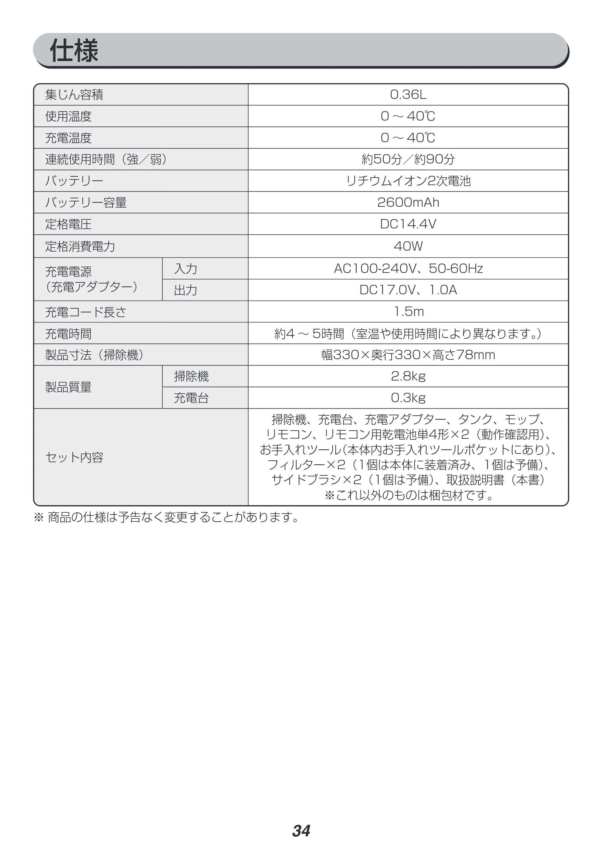 アイリスオーヤマ IC-R01 取扱説明書 — 原本ページ — 34ページ
