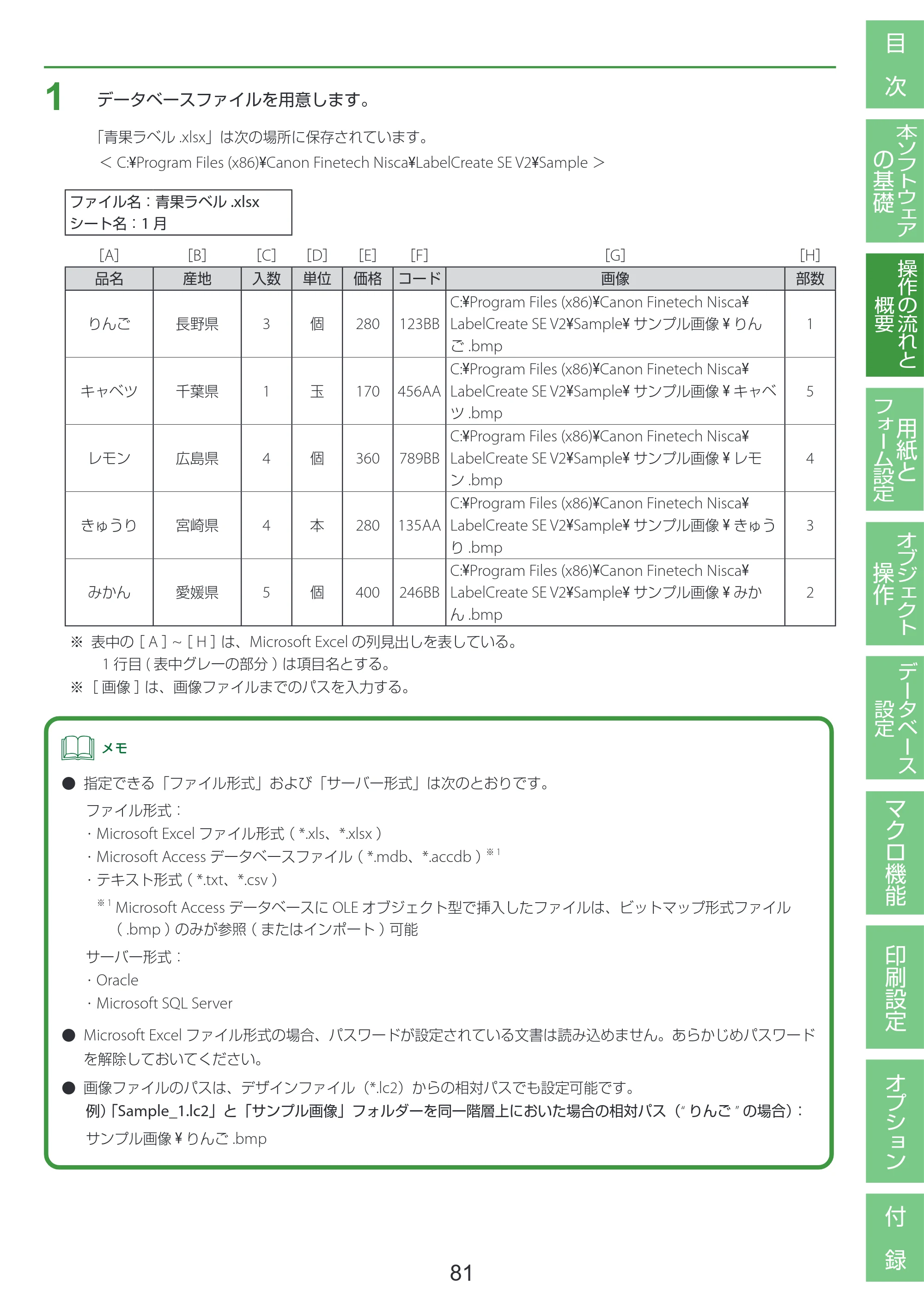 キヤノン LabelCreate SE V2 LabelCreate SE V2 ユーザーズガイド 2026年5月1日掲載（PDF：14.2MB） — 原本ページ — 91ページ