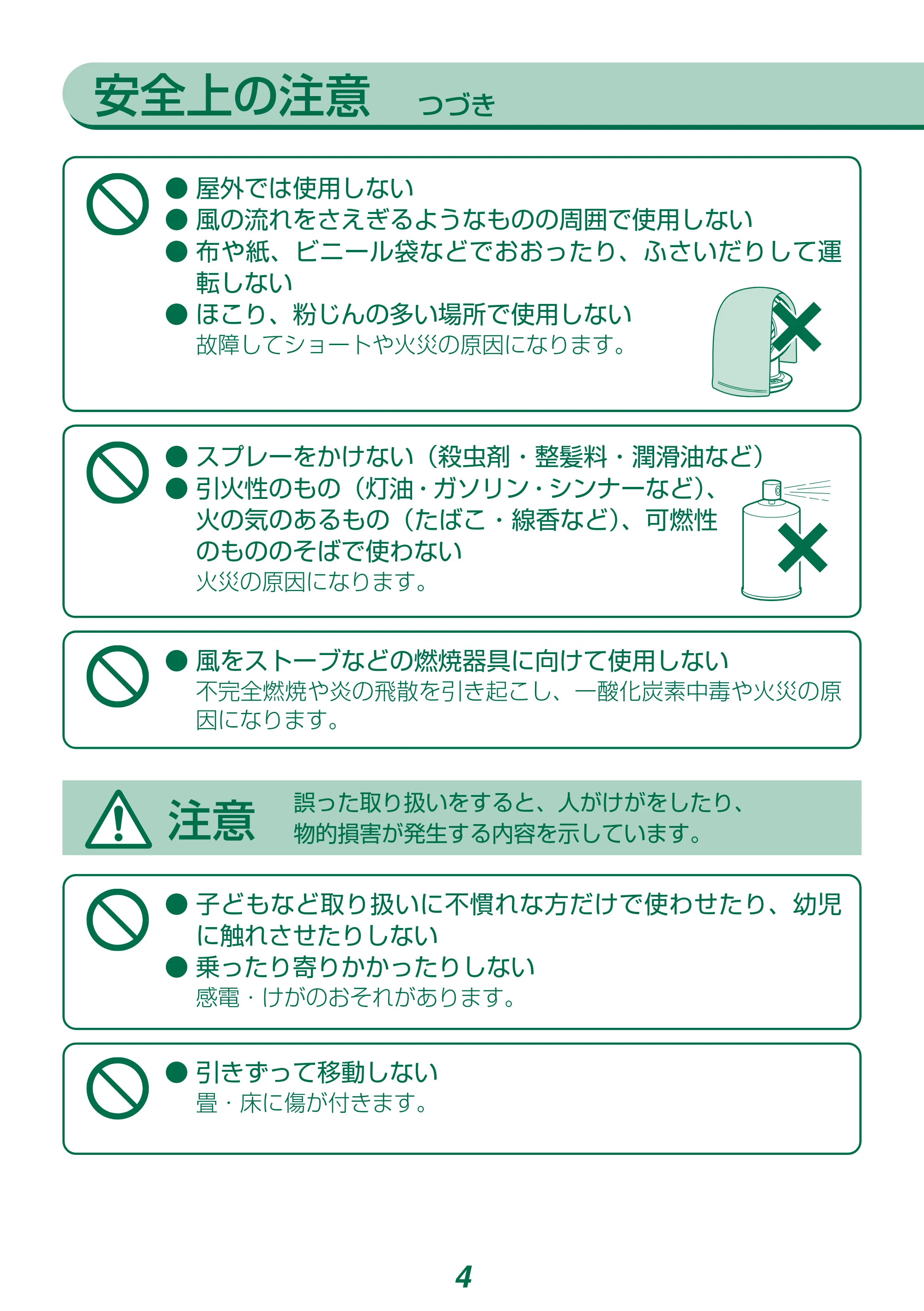 アイリスオーヤマ DCJET15 / KCF-SDCC152T 取扱説明書 — 原本ページ — 4ページ