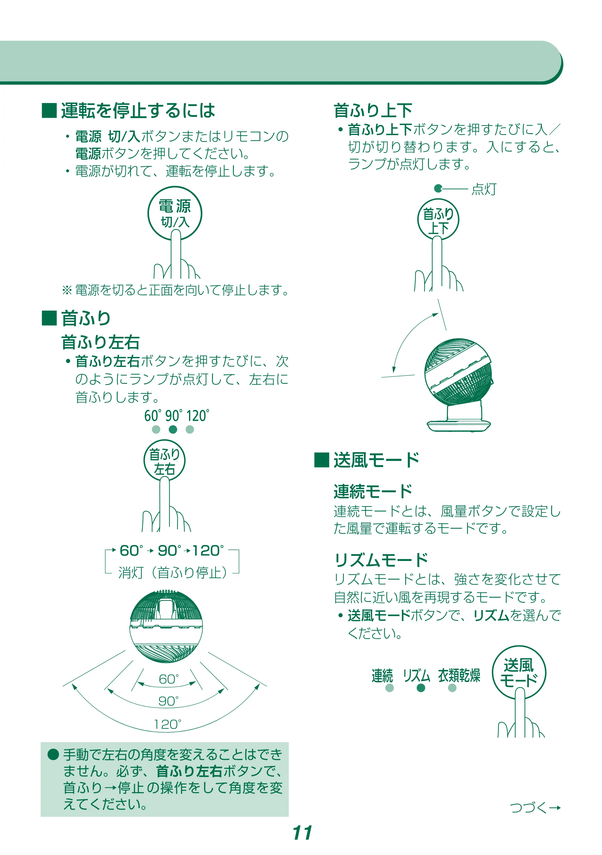 アイリスオーヤマ DCJET15 / KCF-SDCC152T 取扱説明書 — 原本ページ — 11ページ