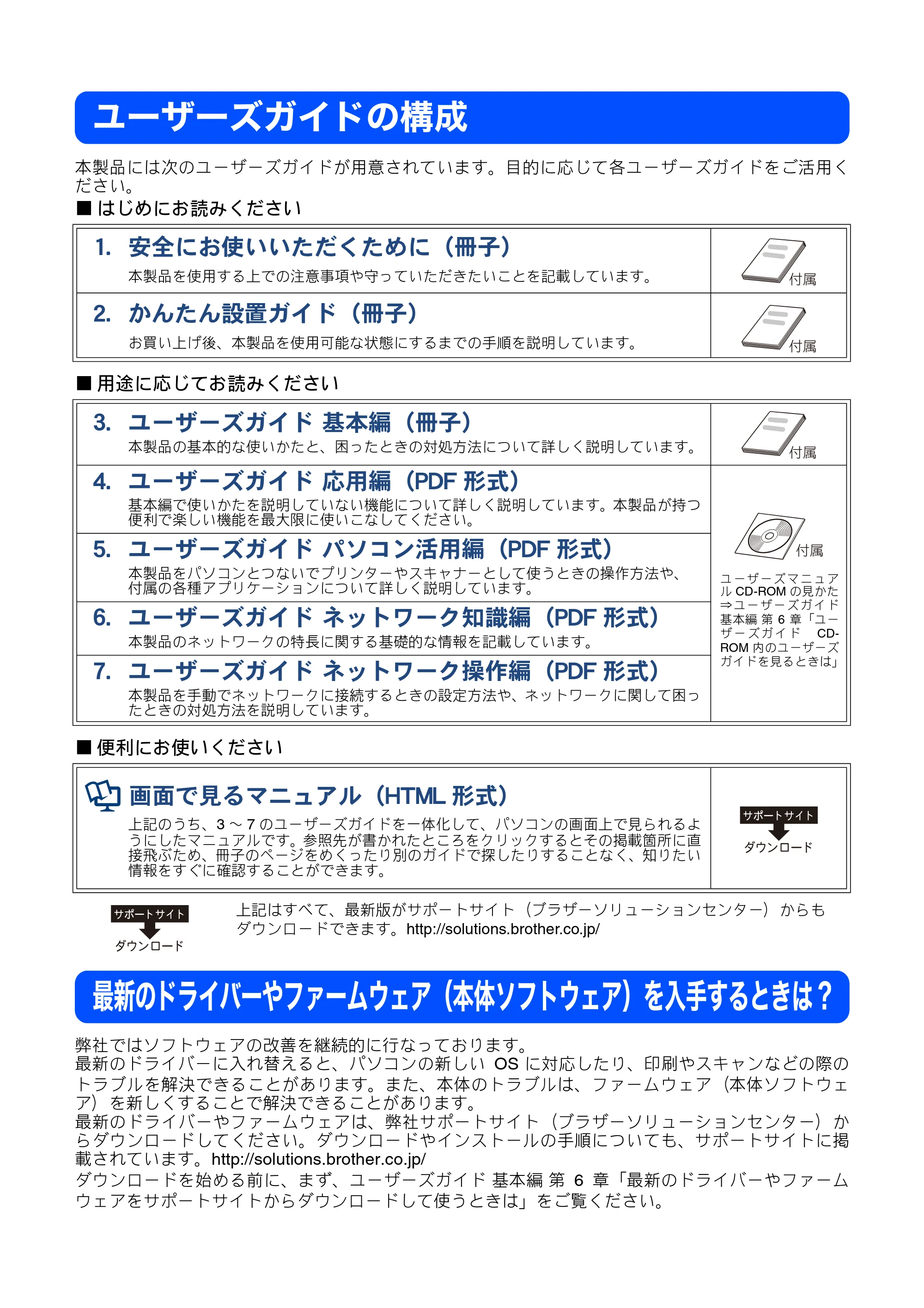 ブラザー MFC-J6910CDW ユーザーズガイド ～応用編～ — ユーザーズガイドの構成 — 原本ページ — 2ページ