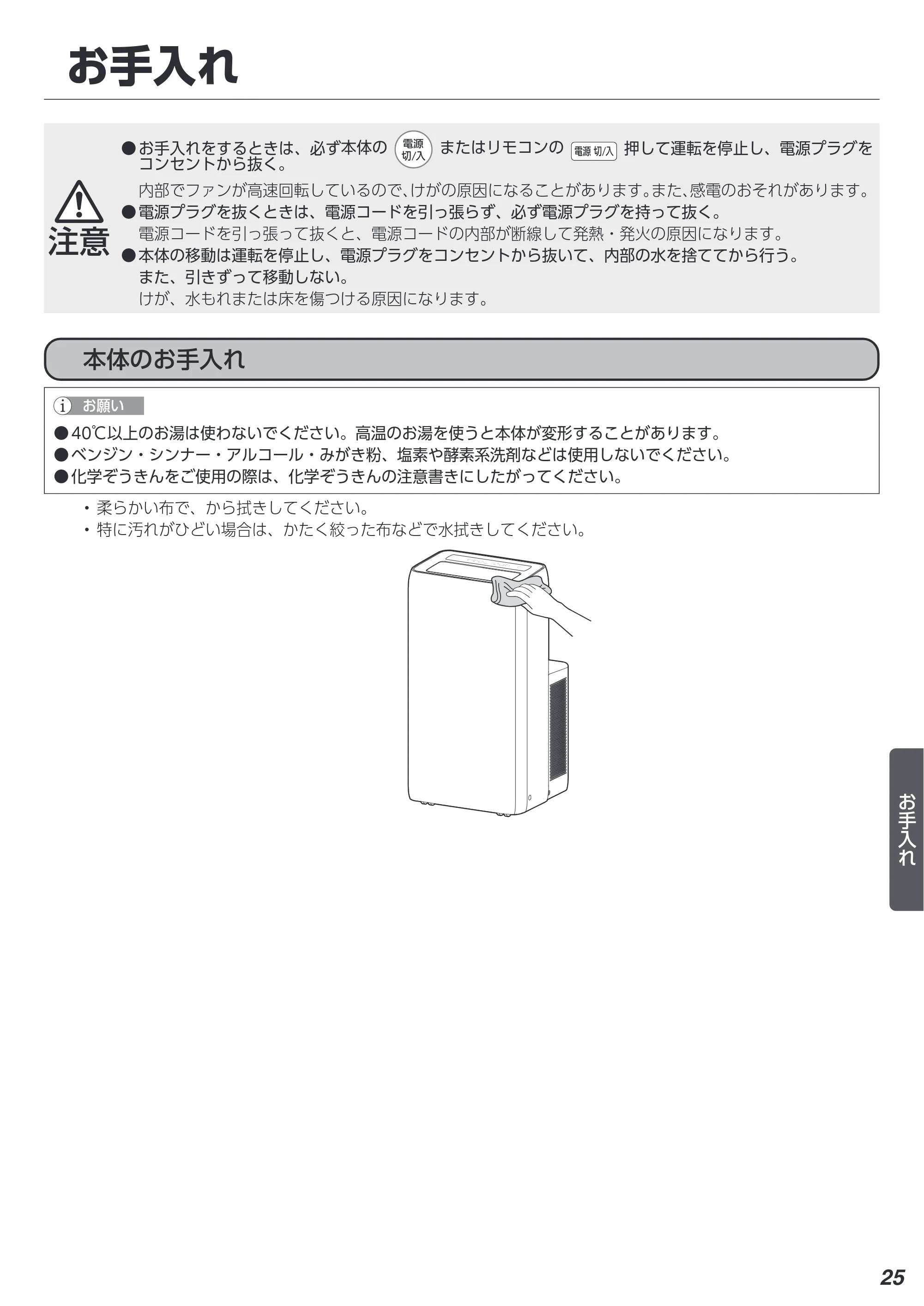 アイリスオーヤマ IPA-3522G 取扱説明書 — 原本ページ — 25ページ