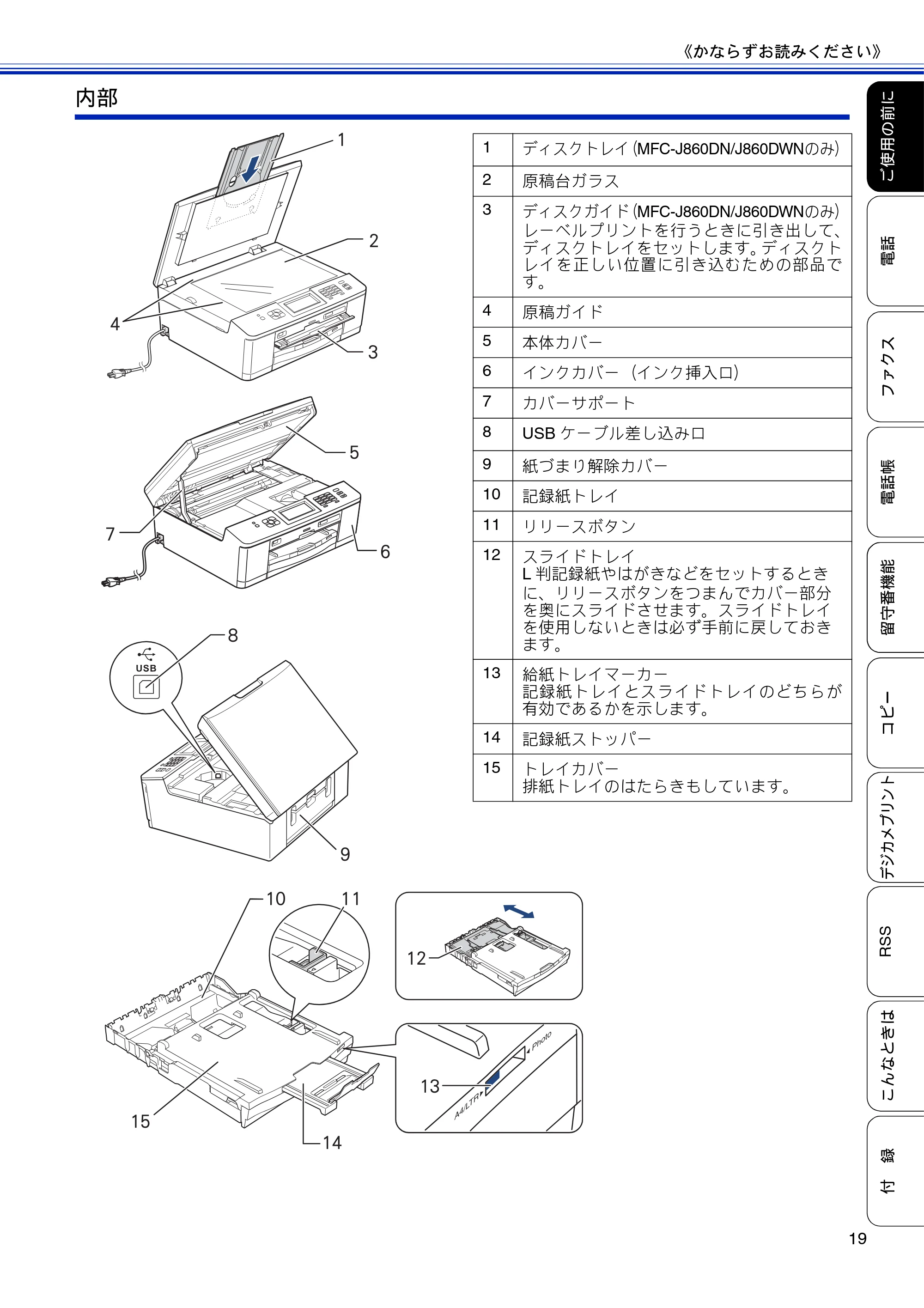 ブラザー MFC-J810DN/ MFC-J810DWN / MFC-J860DN/ MFC-J860DWN ユーザーズガイド ～基本編～ — 原本ページ — 21ページ