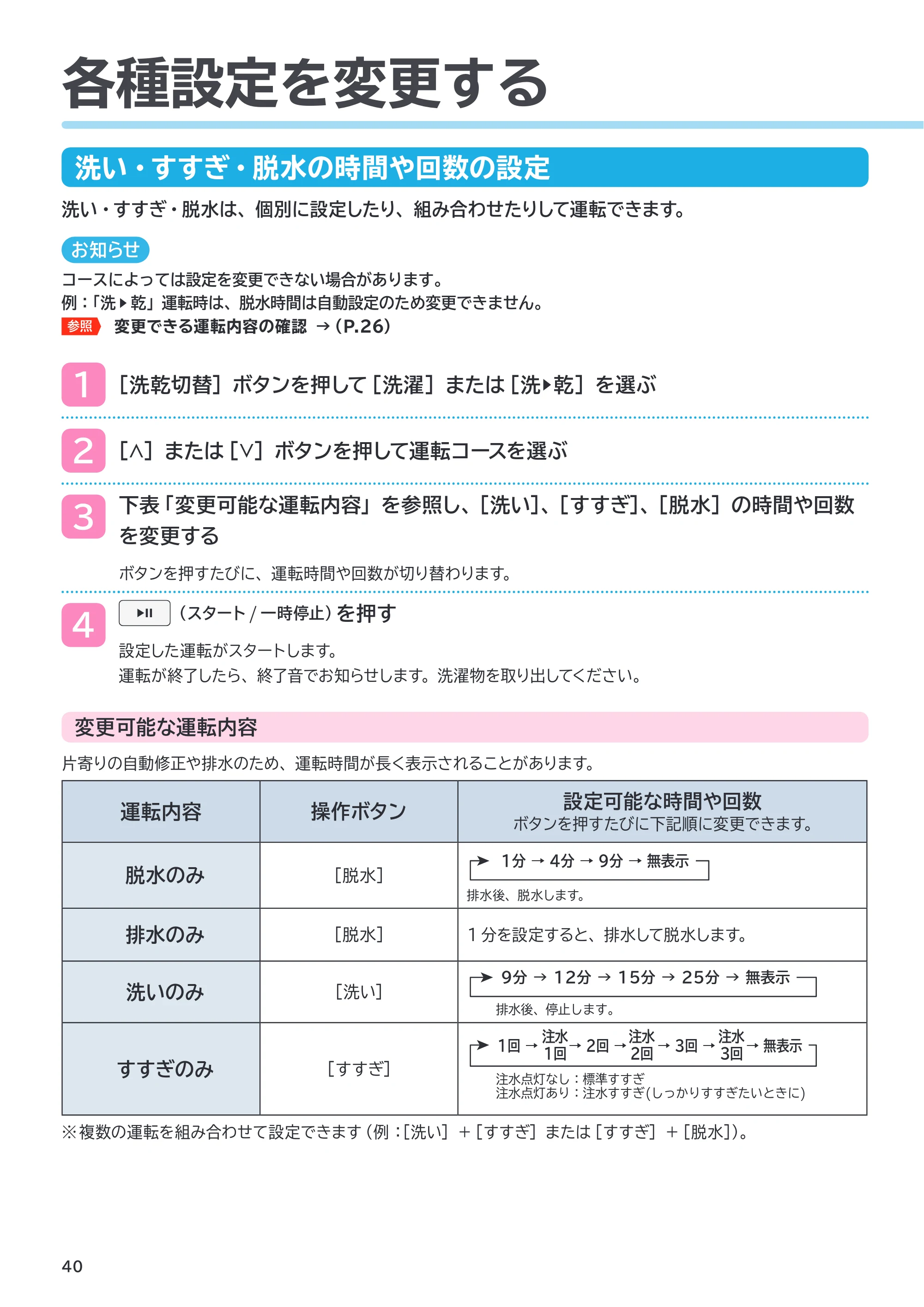 日立 BD-SVX120PL / BD-SVX120PR 取扱説明書 — 各種設定を変更する — 原本ページ — 40ページ