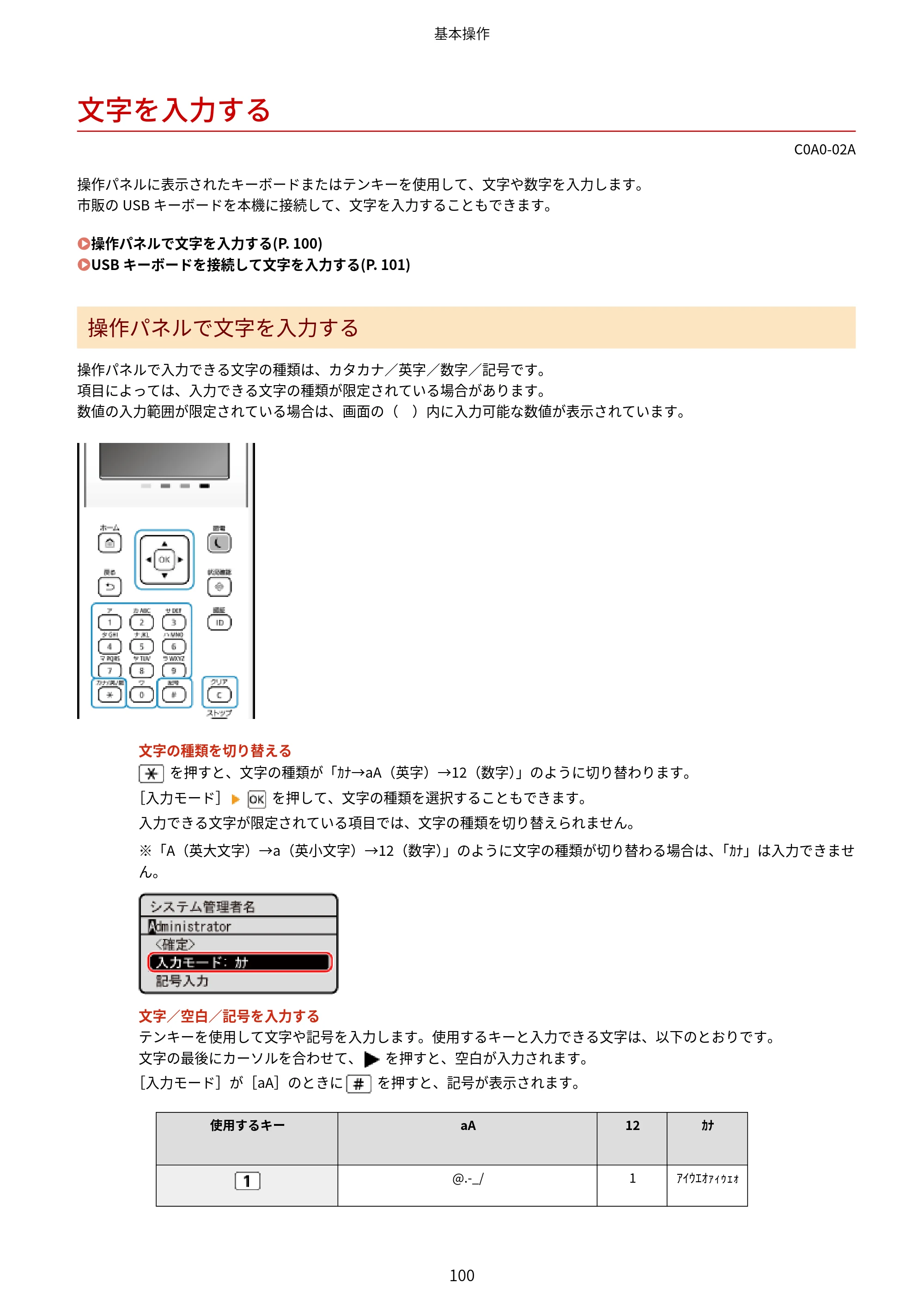 キヤノン LBP646C ユーザーズガイド 2026年6月25日更新（3.77 MB） — 文字を入力する — 原本ページ — 108ページ