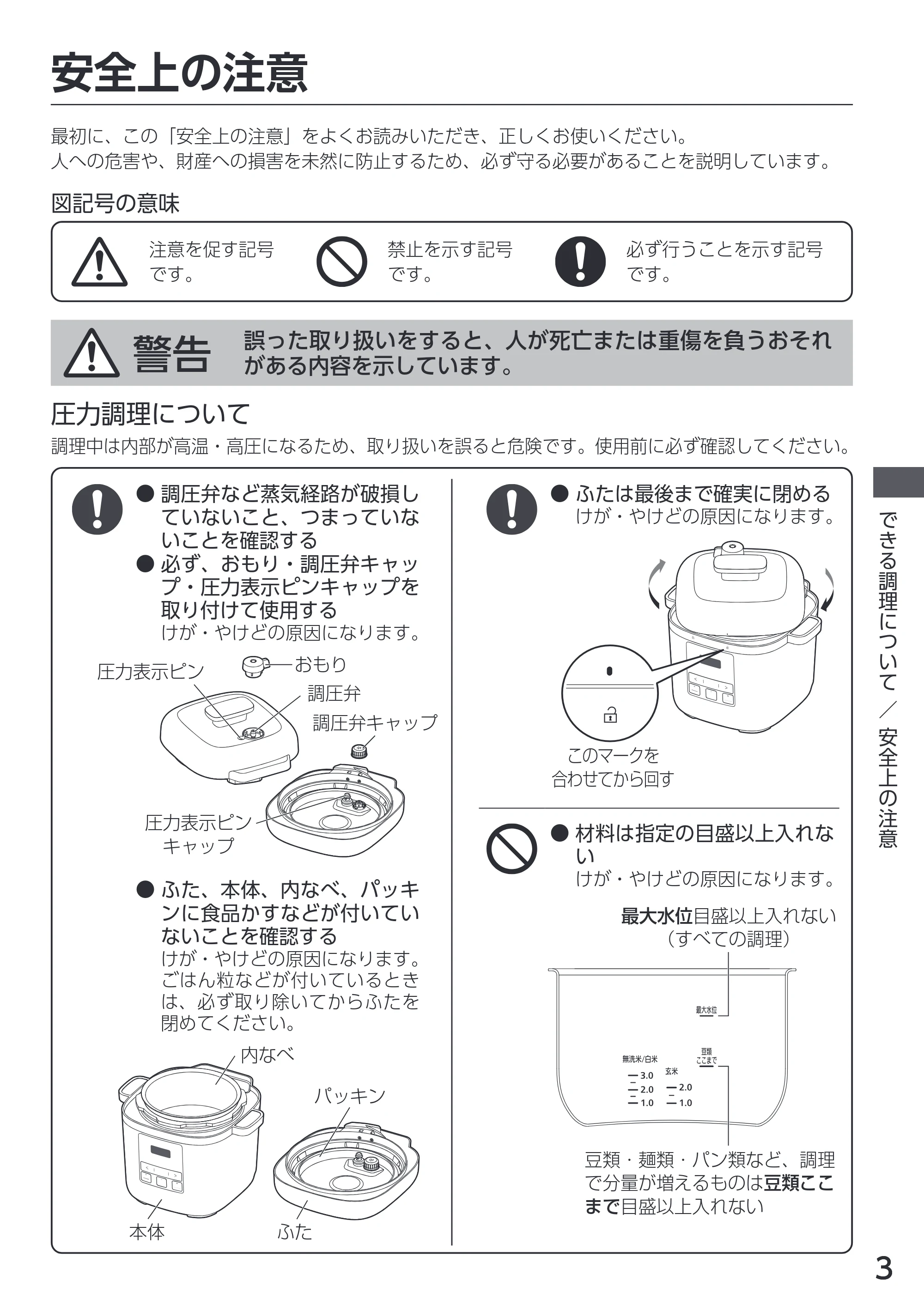 アイリスオーヤマ KPC-REMA3 取扱説明書 — 原本ページ — 3ページ