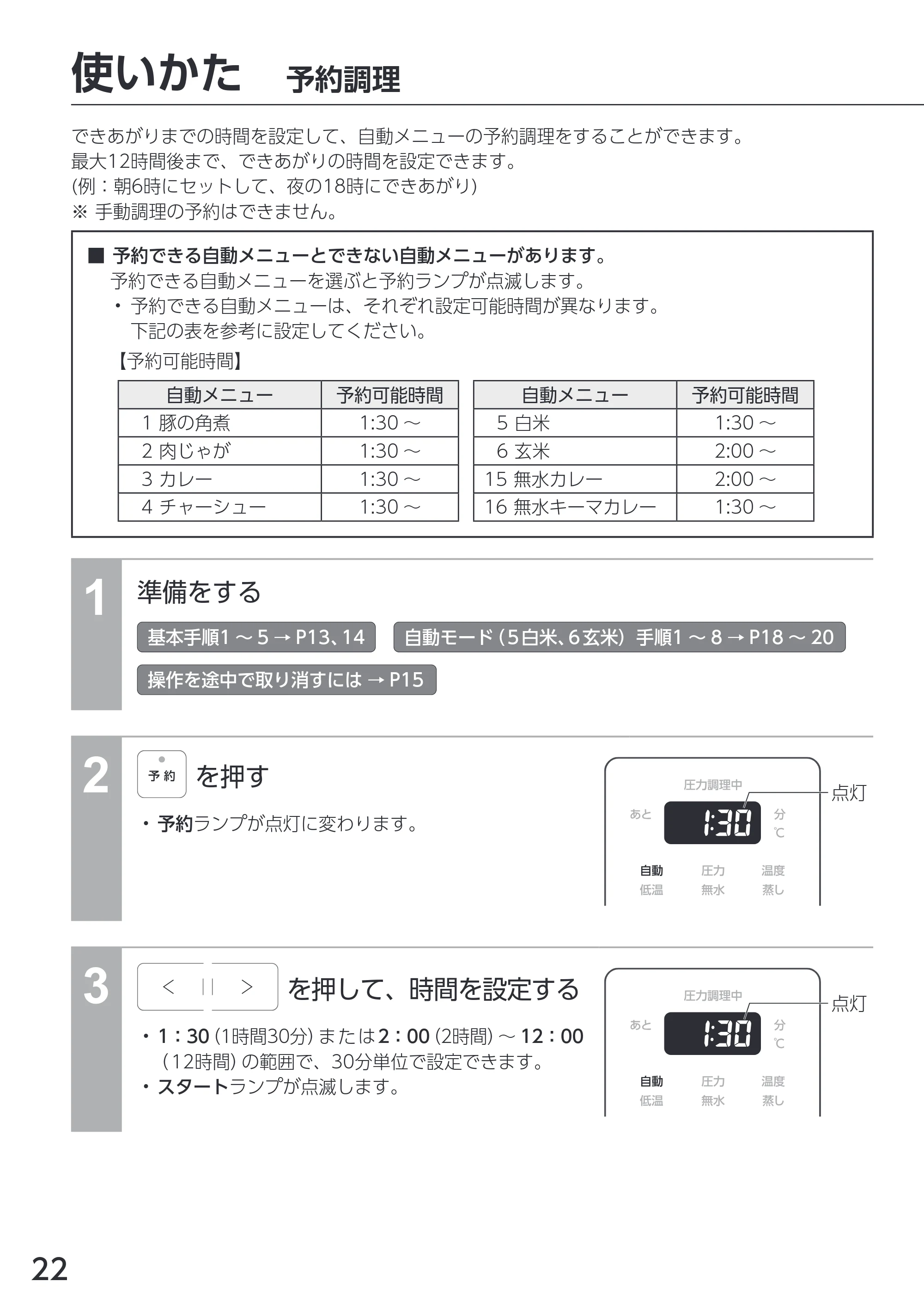 アイリスオーヤマ KPC-REMA3 取扱説明書 — 原本ページ — 22ページ
