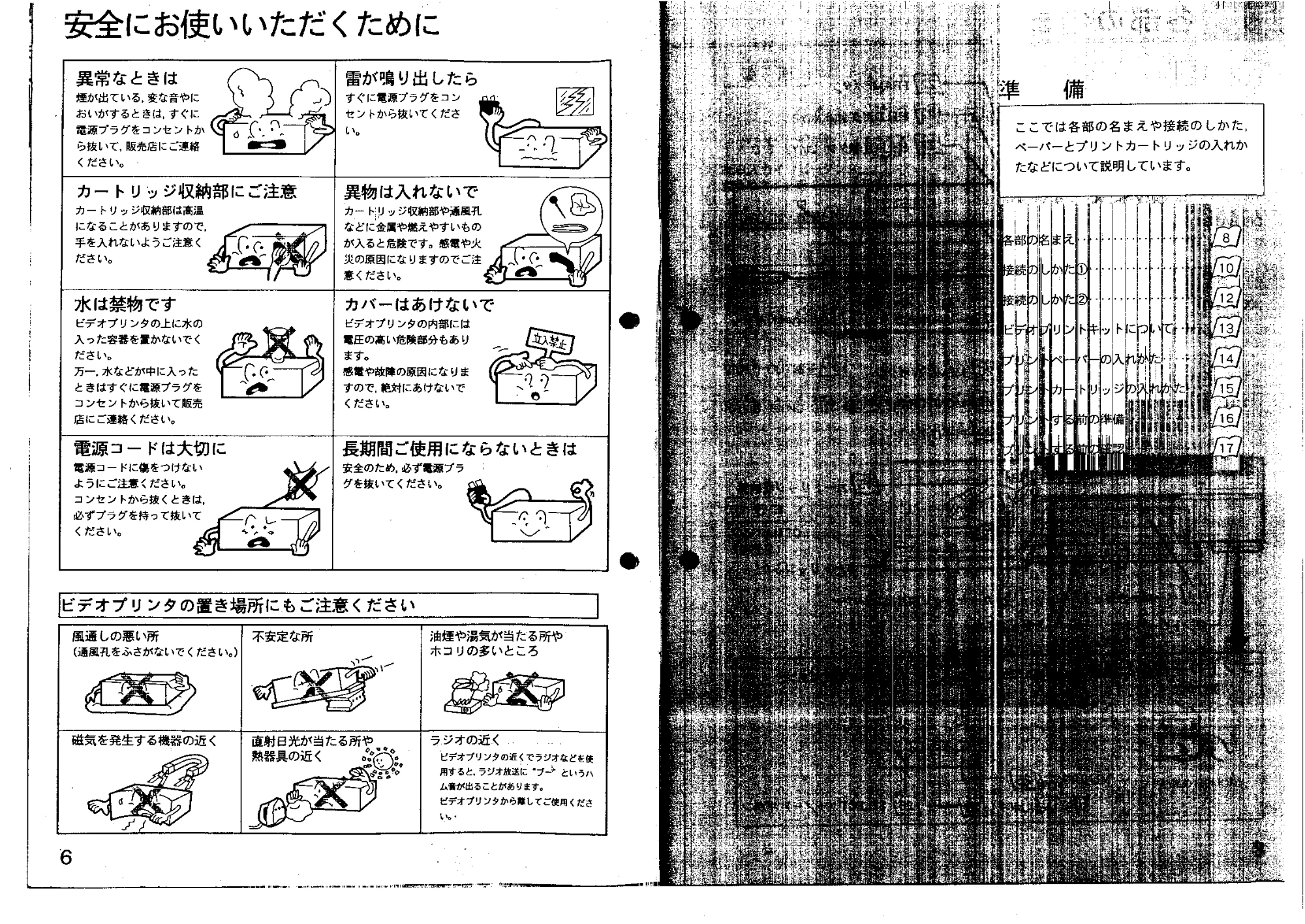 日立 VY300 取扱説明書 — 安全にお使いいただくために — 図版 4-1 — 4ページ