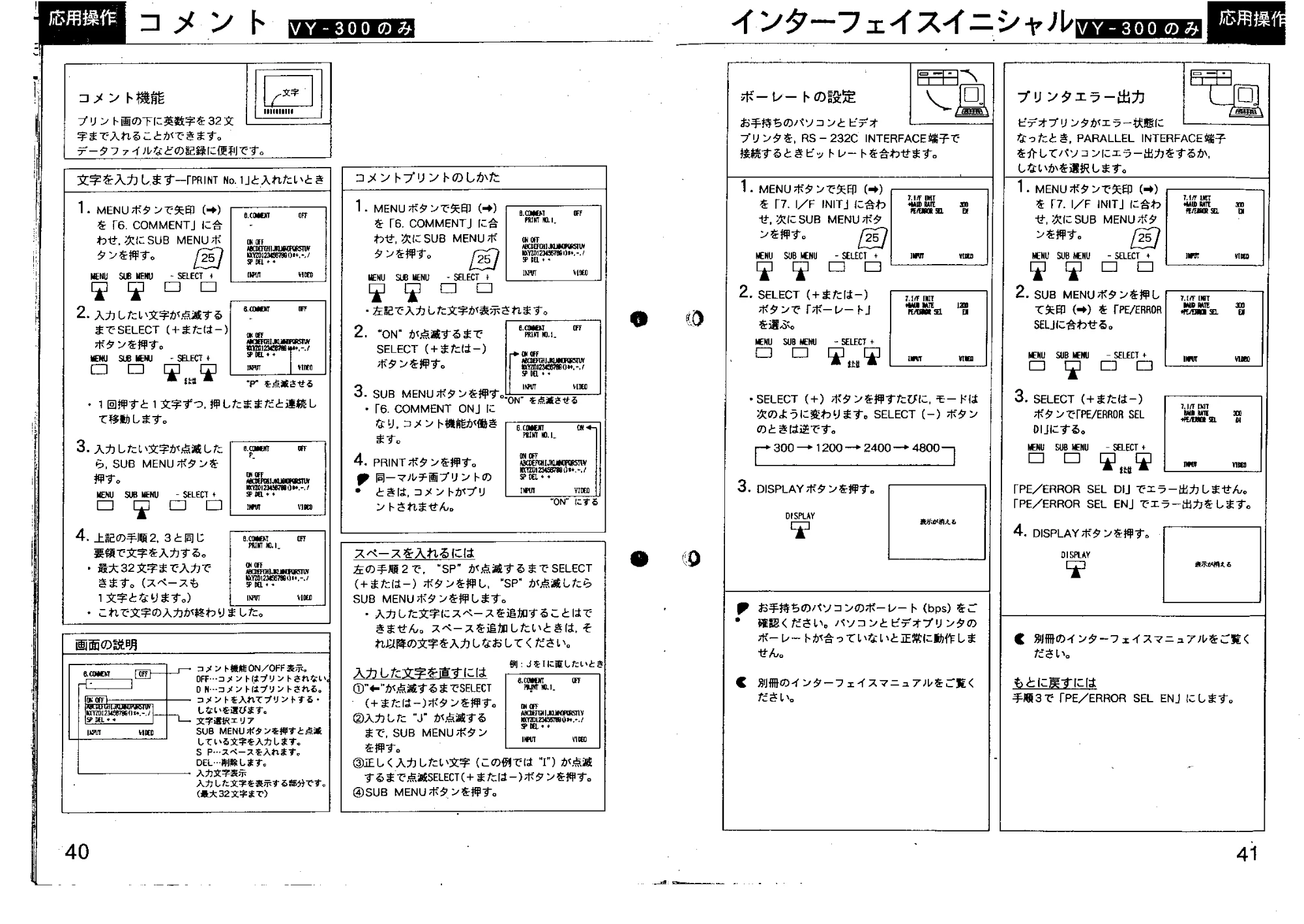 日立 VY300 取扱説明書 — コメント — 図版 21-1 — 21ページ