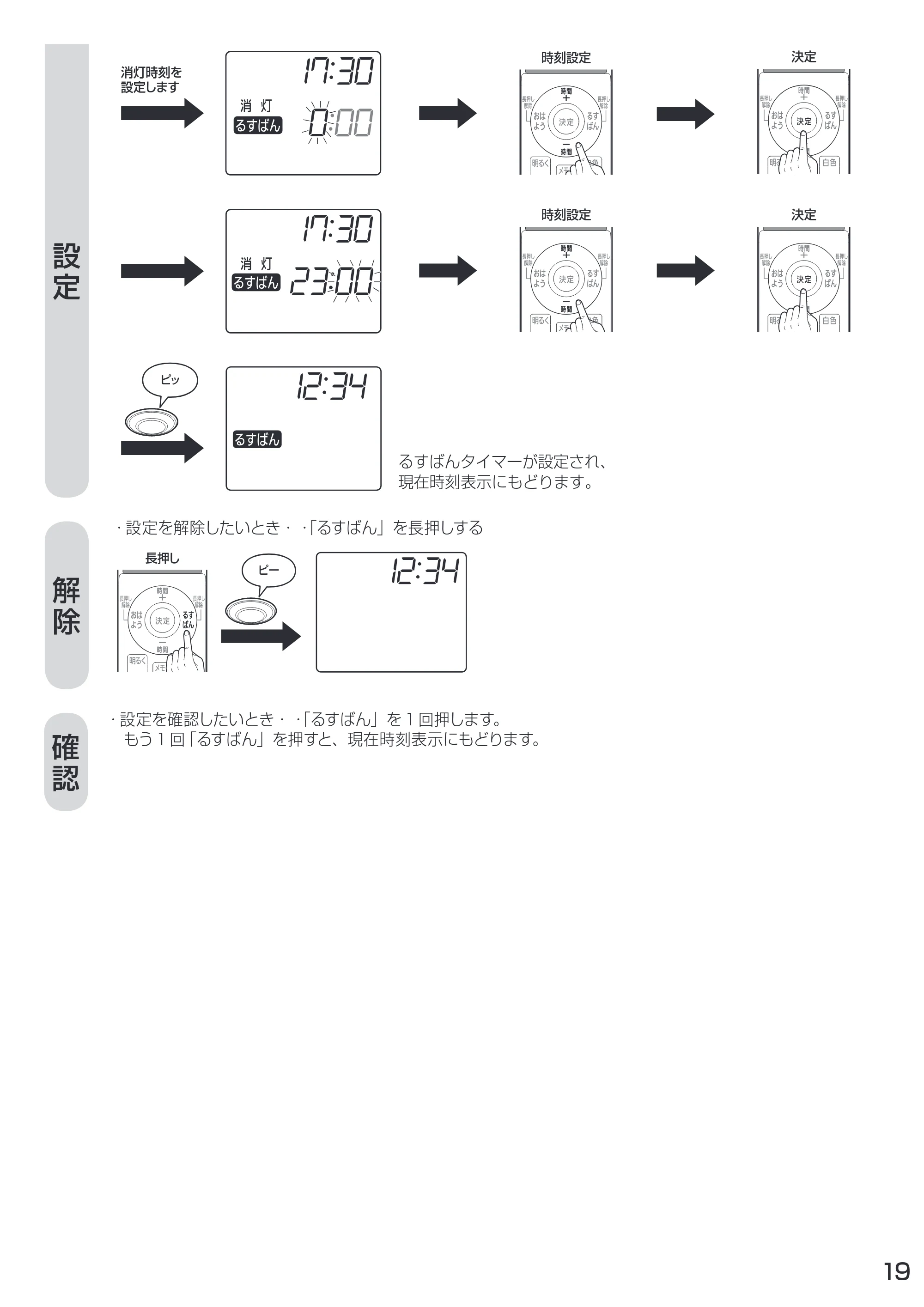 アイリスオーヤマ CL14DL-C1 取扱説明書 — 原本ページ — 19ページ
