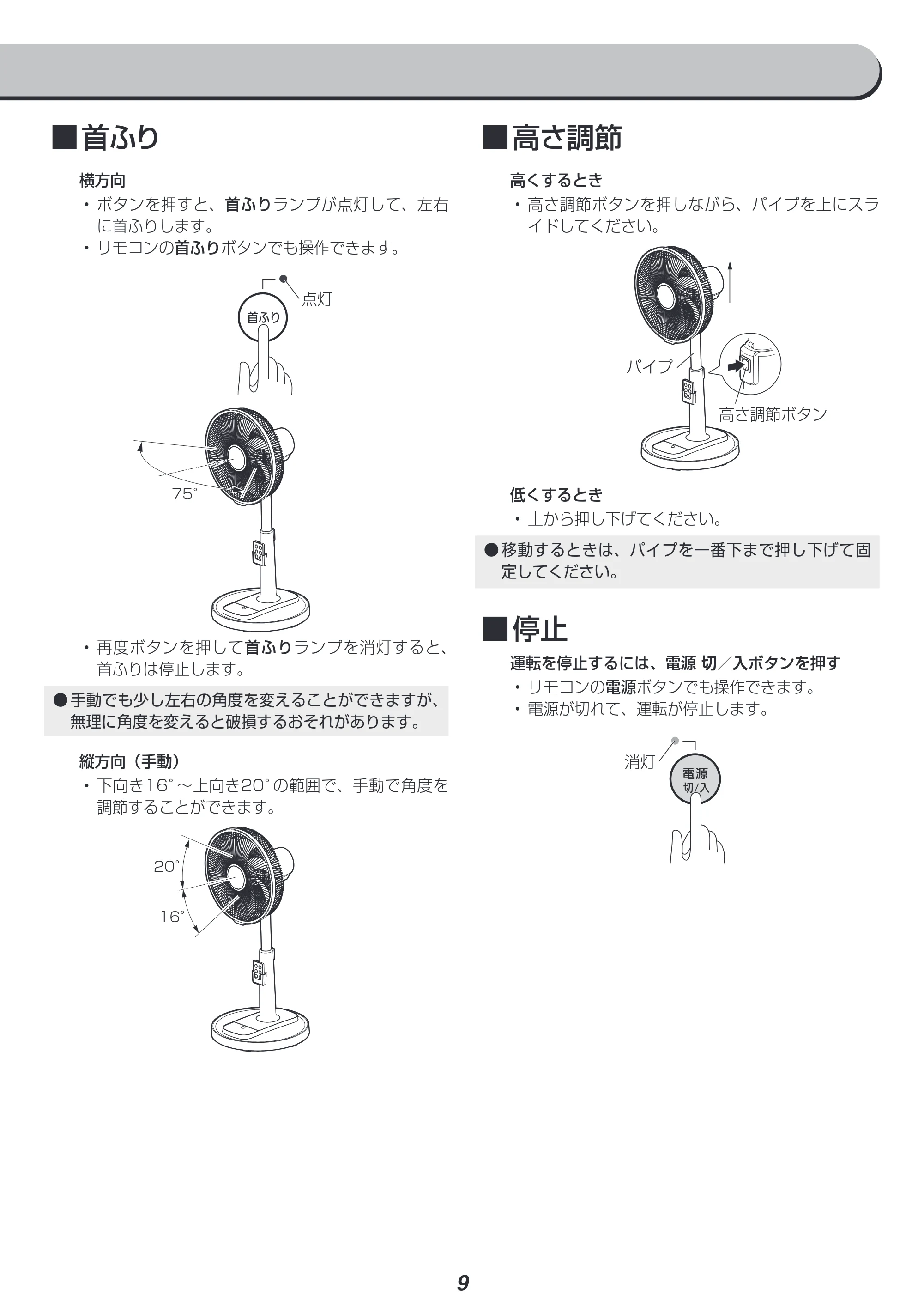 アイリスオーヤマ LFD-304L 取扱説明書 — 原本ページ — 9ページ