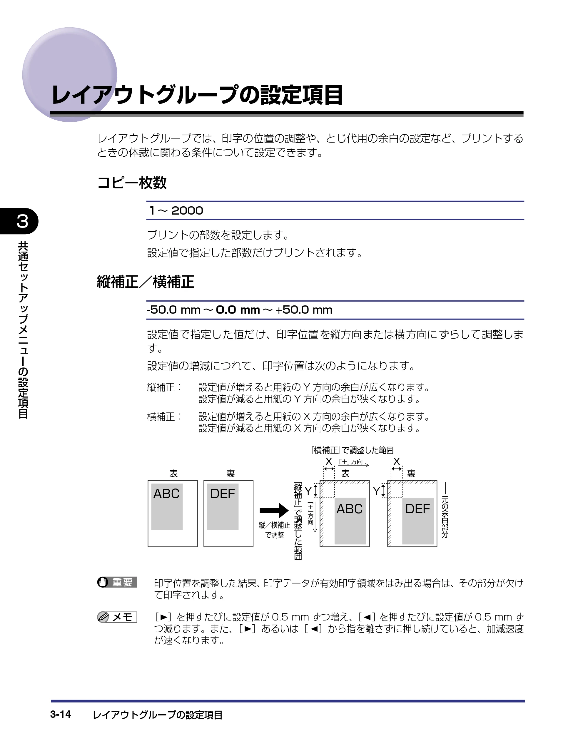 キヤノン LBP5500 LIPS機能ガイド 2006年5月25日更新 (PDF形式/3.21Mバイト) — レイアウトグループの設定項目 — 原本ページ — 58ページ