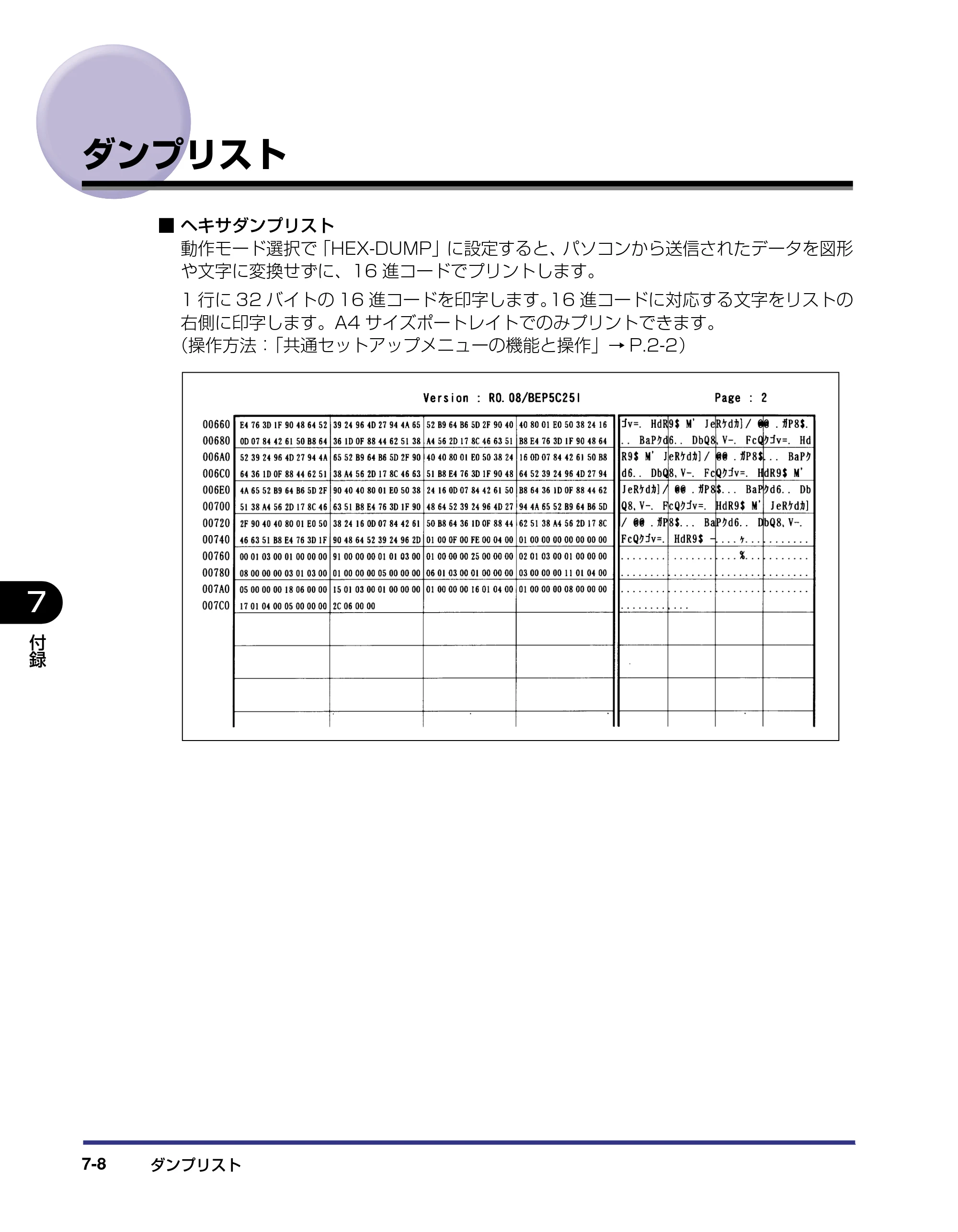 キヤノン LBP5500 LIPS機能ガイド 2006年5月25日更新 （PDF形式／3.21Mバイト） — ダンプリスト — 原本ページ — 136ページ