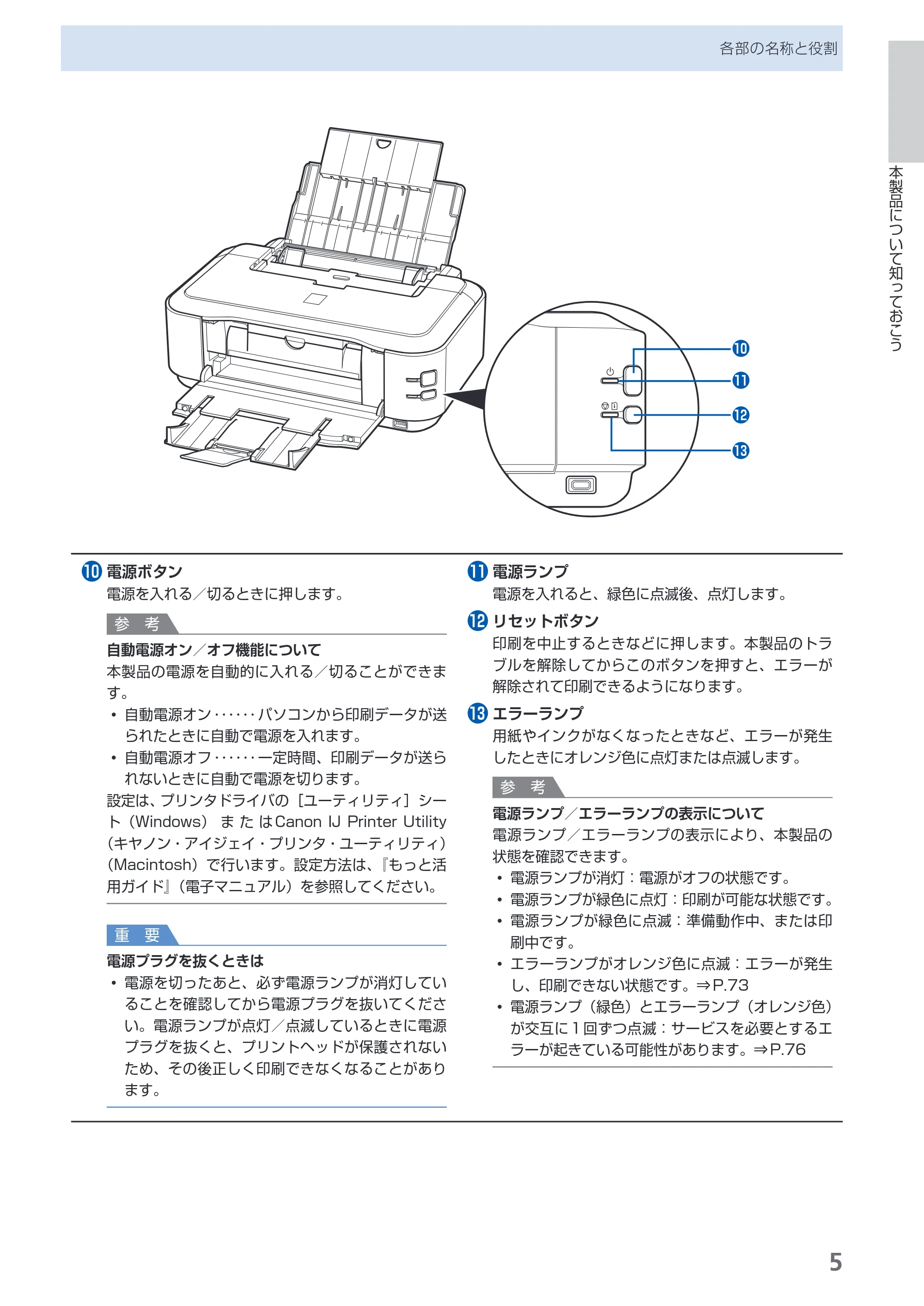 キヤノン PIXUS iP4600 らくらく操作ガイド （PDF形式／17.06Mバイト） — 原本ページ — 7ページ