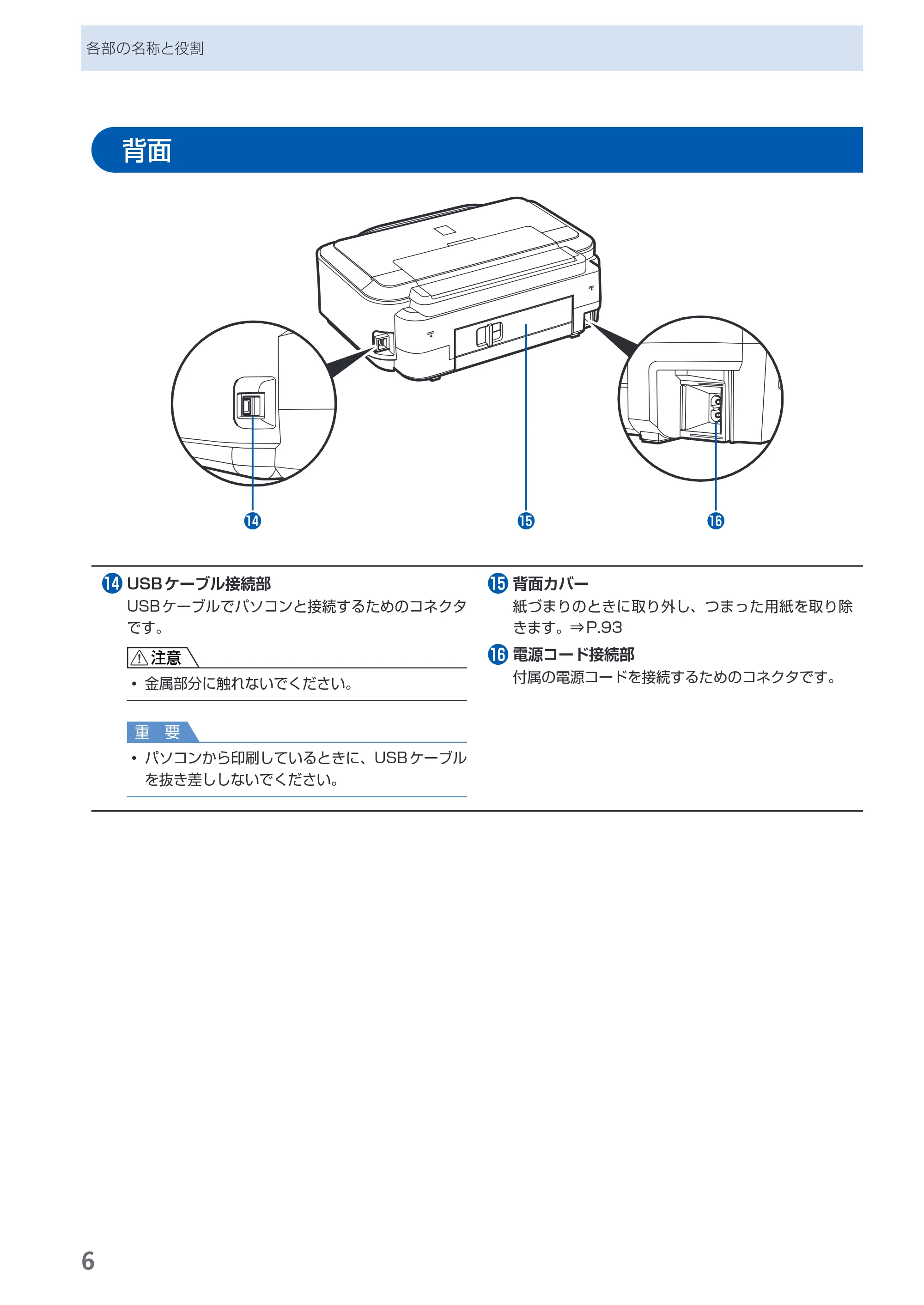 キヤノン PIXUS iP4600 らくらく操作ガイド （PDF形式／17.06Mバイト） — 背面 — 原本ページ — 8ページ