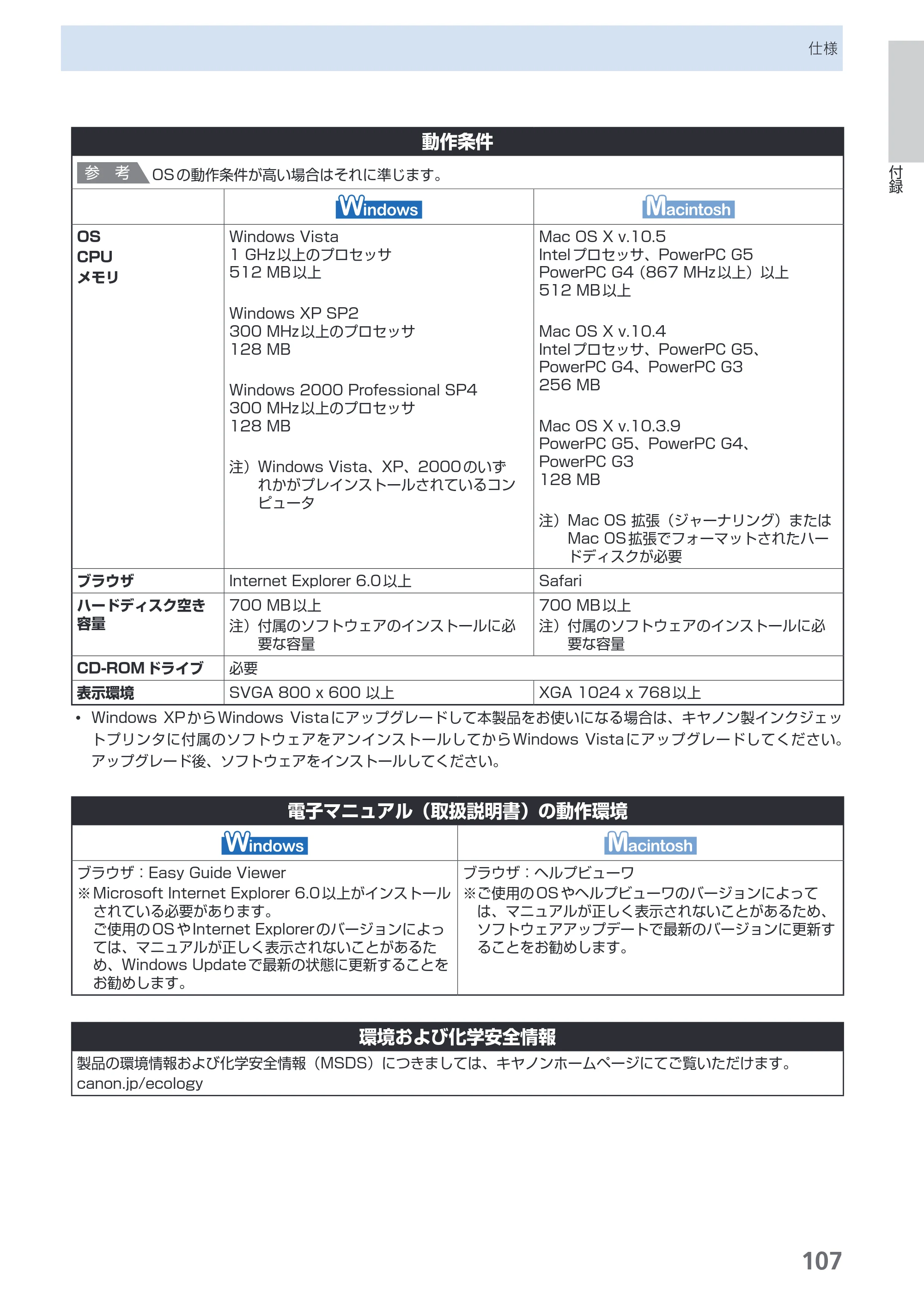 キヤノン PIXUS iP4600 らくらく操作ガイド （PDF形式／17.06Mバイト） — 原本ページ — 109ページ