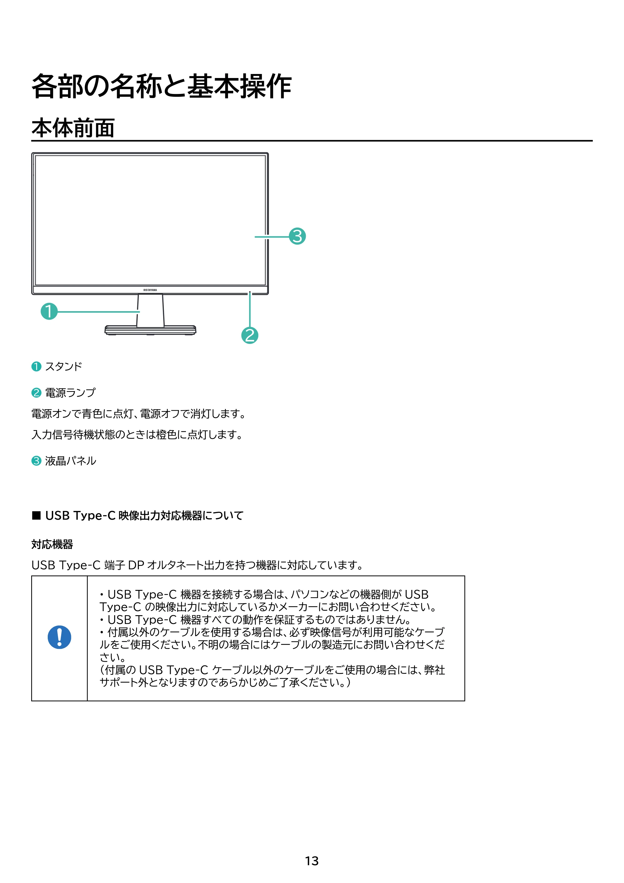アイリスオーヤマ DC-AF233S 取扱説明書 — 原本ページ — 13ページ