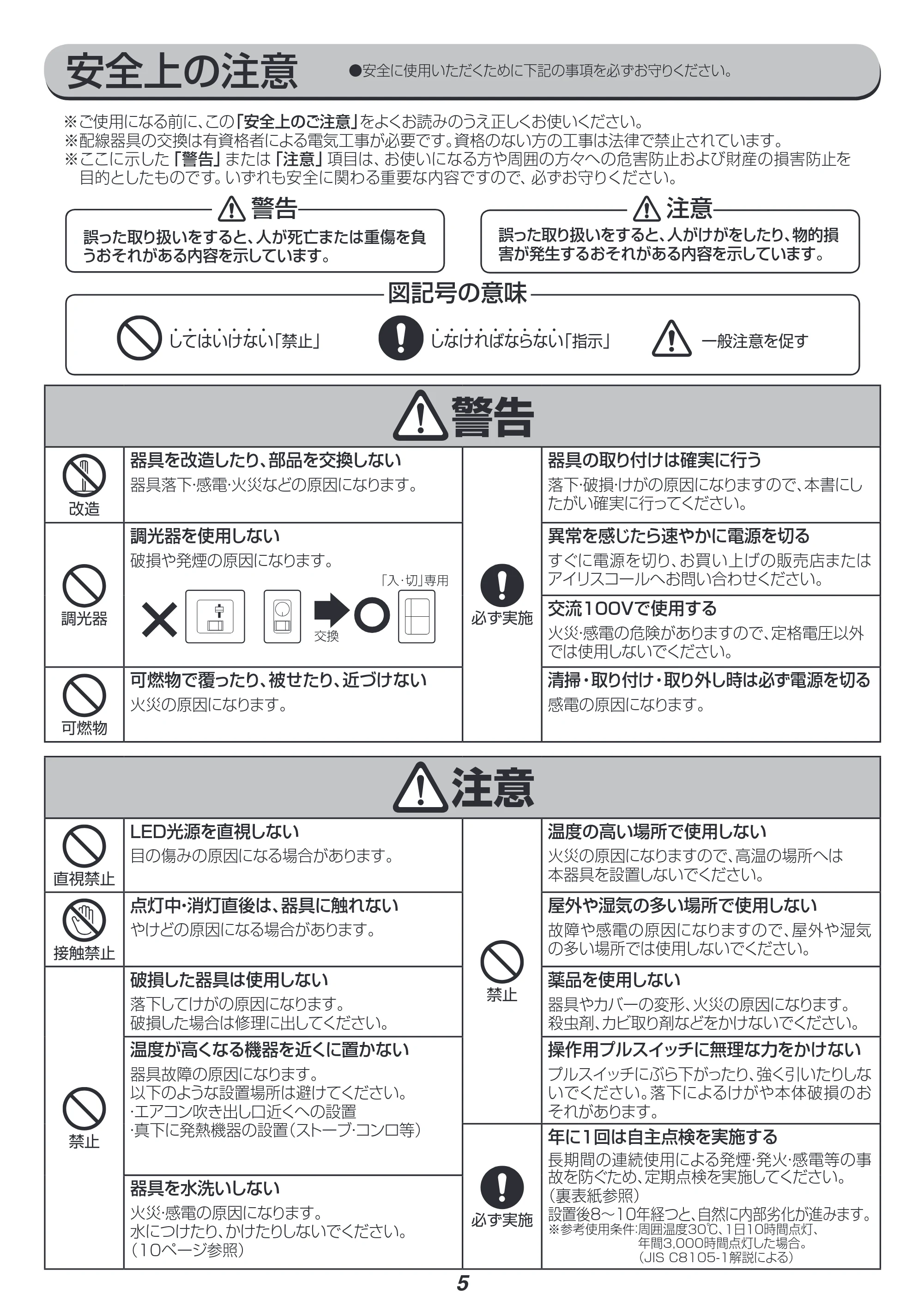 アイリスオーヤマ PLM12DL-KG 取扱説明書 — 原本ページ — 5ページ