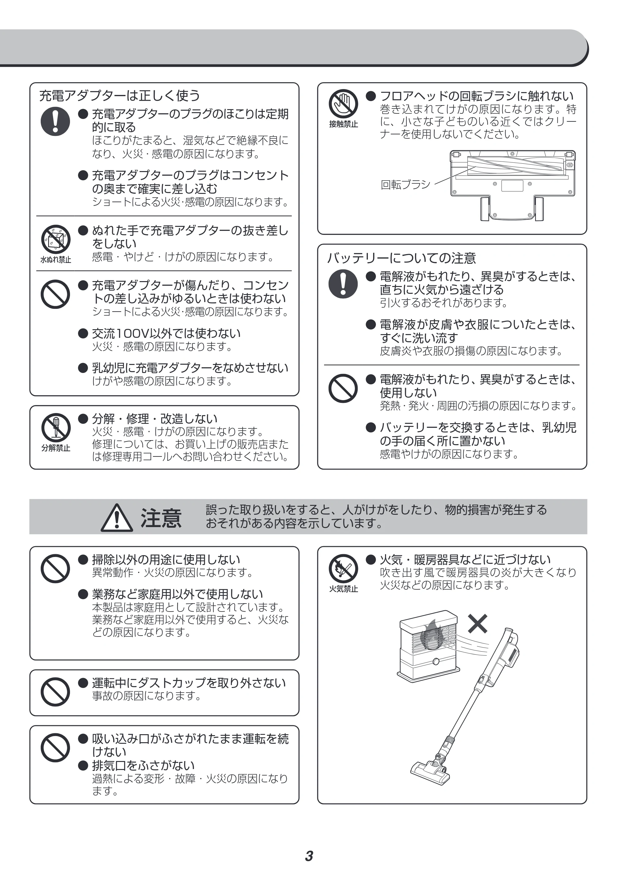 アイリスオーヤマ SCD-142P 取扱説明書 — 原本ページ — 3ページ