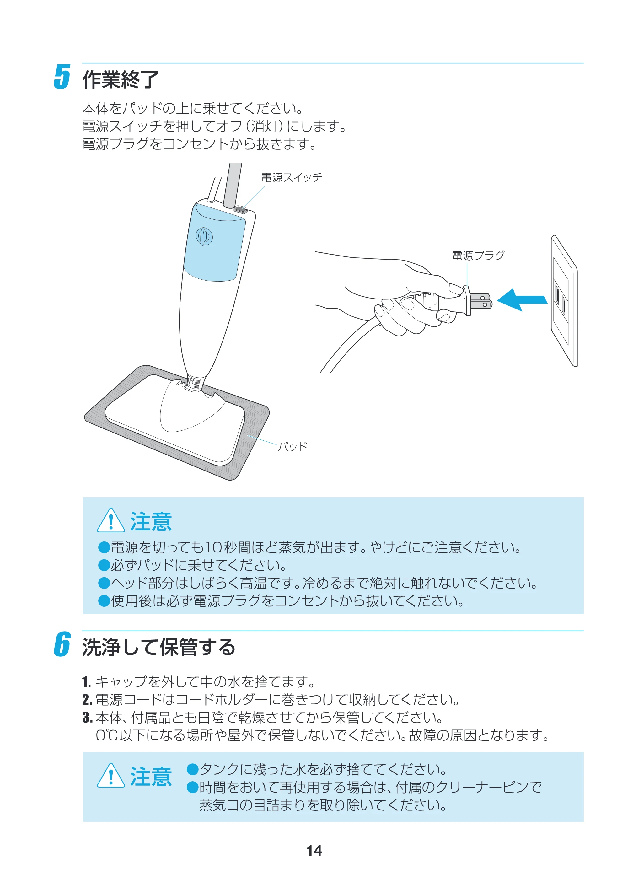 アイリスオーヤマ PSM-550 取扱説明書 — 原本ページ — 14ページ
