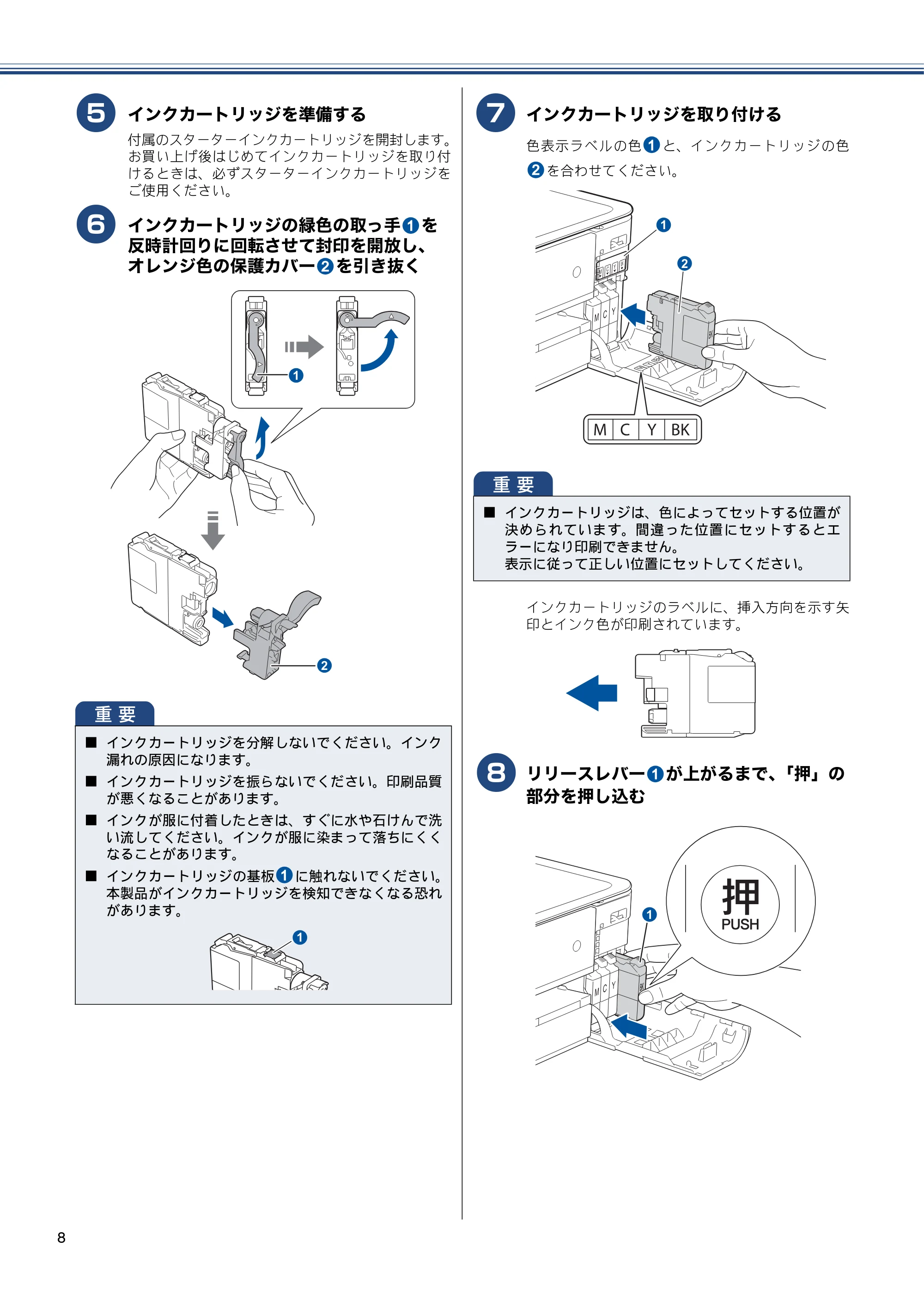 ブラザー DCP-J4210N かんたん設置ガイド — 原本ページ — 10ページ