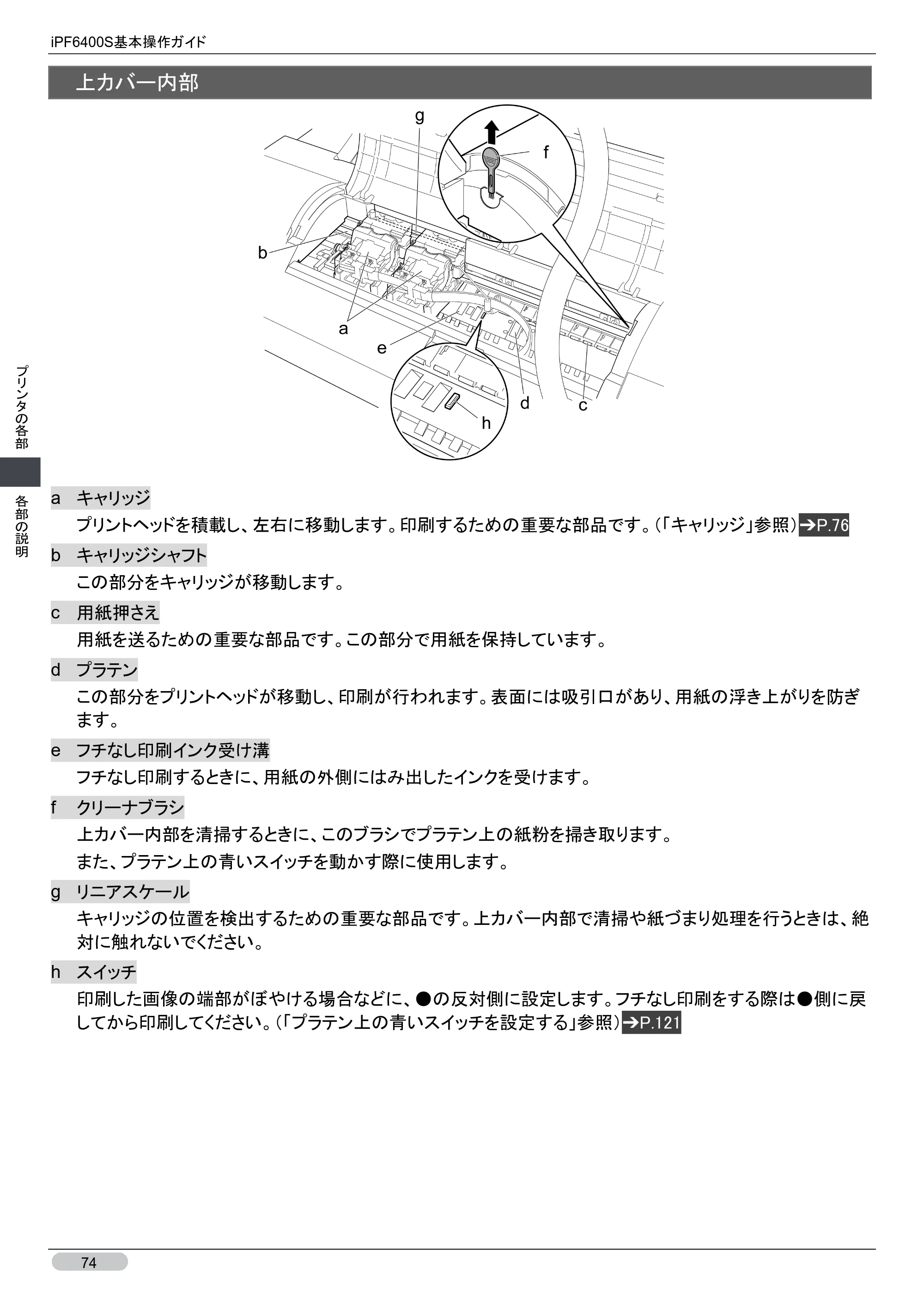 キヤノン iPF6400S 基本操作ガイド （PDF形式／12.03Mバイト） — 原本ページ — 74ページ