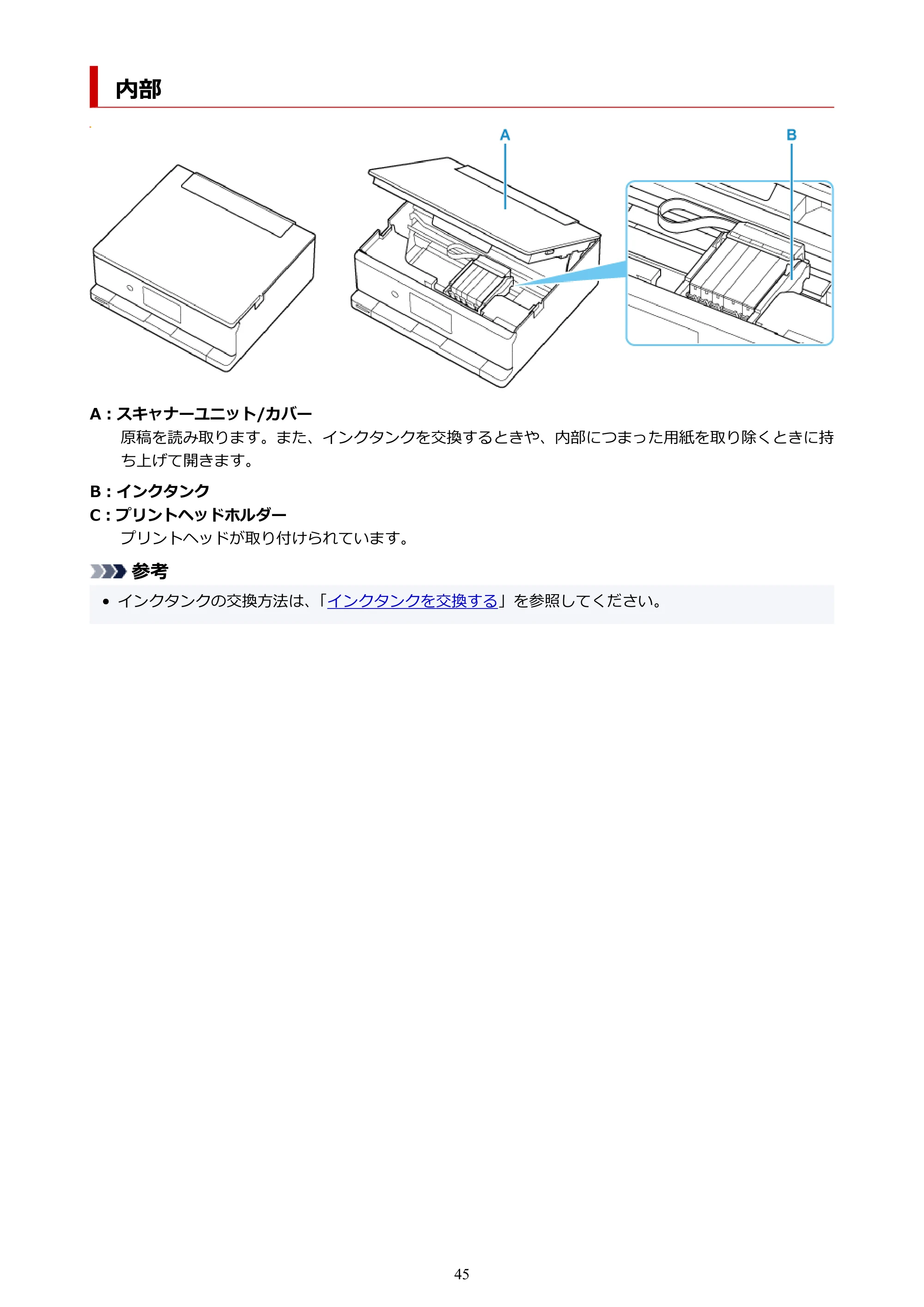 キヤノン PIXUS XK130 オンラインマニュアル PDF版 2024年9月5日掲載（PDF：7.1MB） — 内部 — 原本ページ — 45ページ